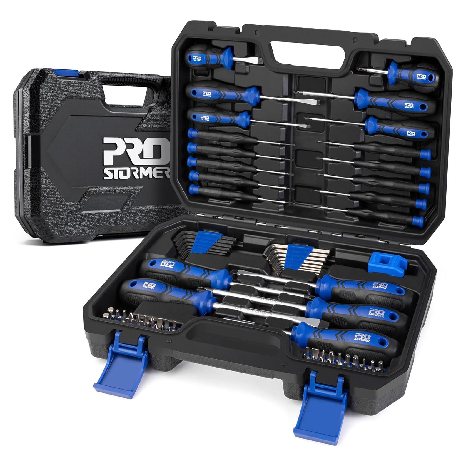 Juego de Destornilladores Prostormer 79 Piezas Magnéticos