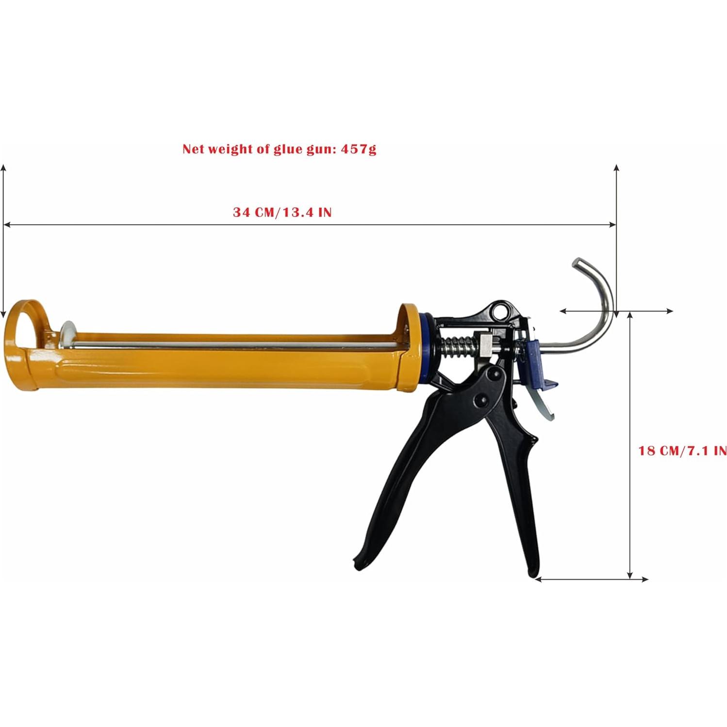 Pistola de Calafateo ANZHUO 10:1 Ergonómica 0.48 kg