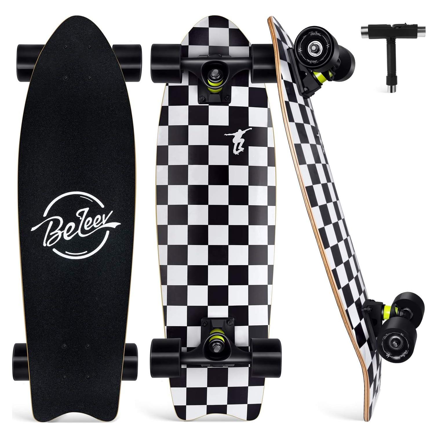 Patineta BELEEV Cruiser 27x8 cm para Principiantes