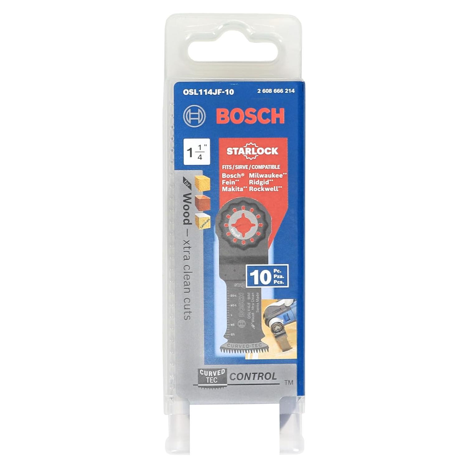 Cuchillas de Corte Bosch OSL114JF-10 Bi-Metal 10 Pzas 3,18 cm