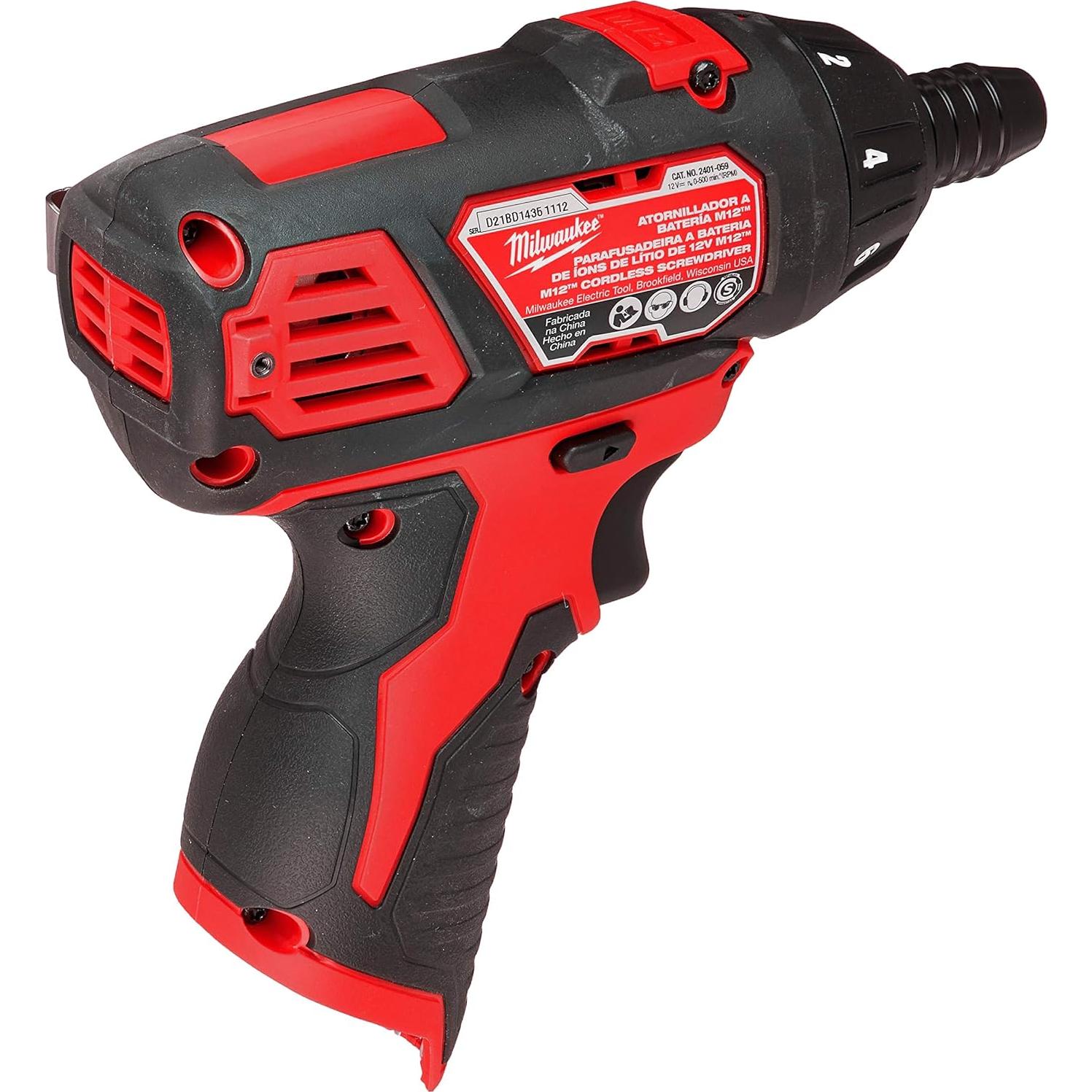 Destornillador Inalámbrico Milwaukee M12 12V 1/4" Hexagonal