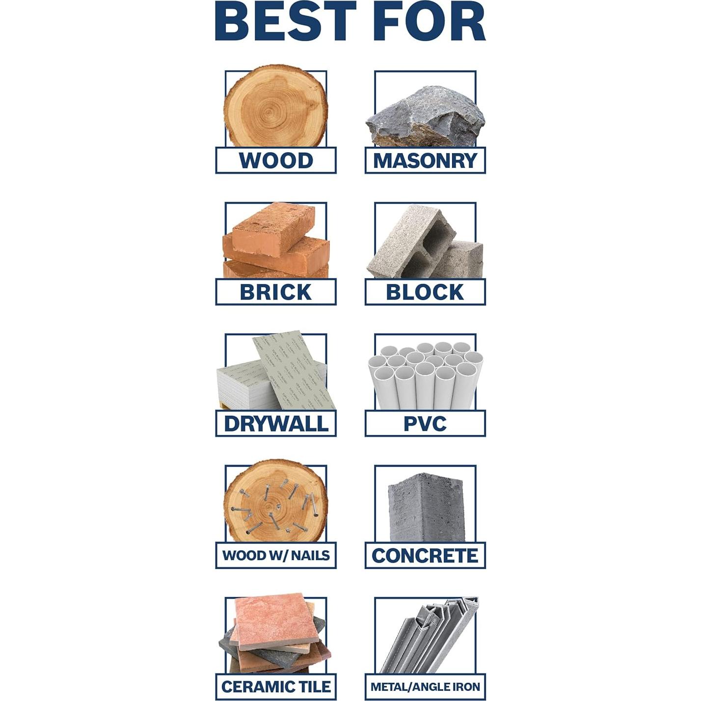 Juego de Brocas Bosch MP500T 5 Piezas para Múltiples Usos