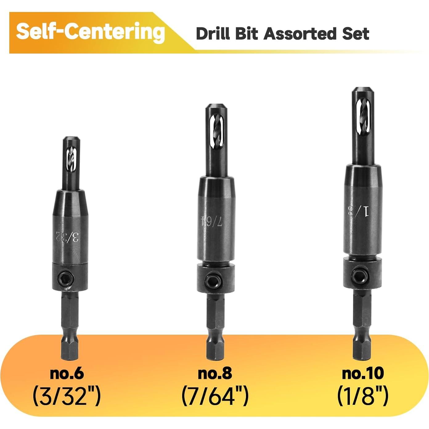 Juego de Brocas de Centrado Automático Duckcows CC2430