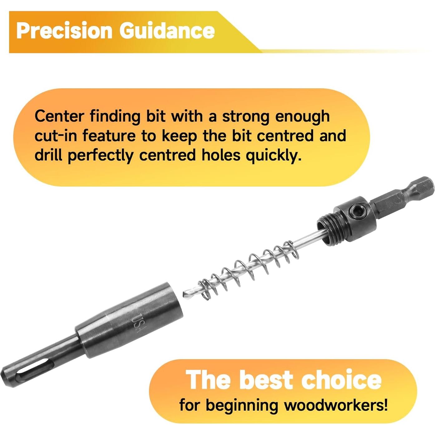 Juego de Brocas de Centrado Automático Duckcows CC2430