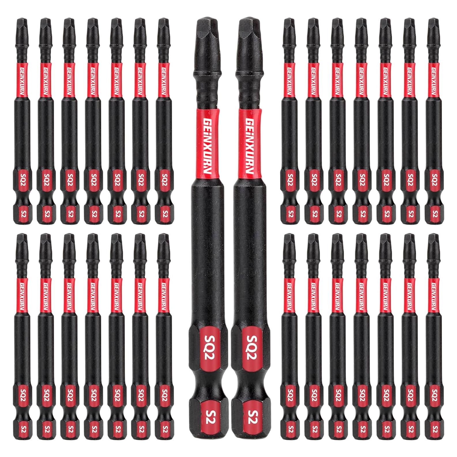 Conjunto de Puntas de Destornillador GEINXURN SQ2 30 Piezas