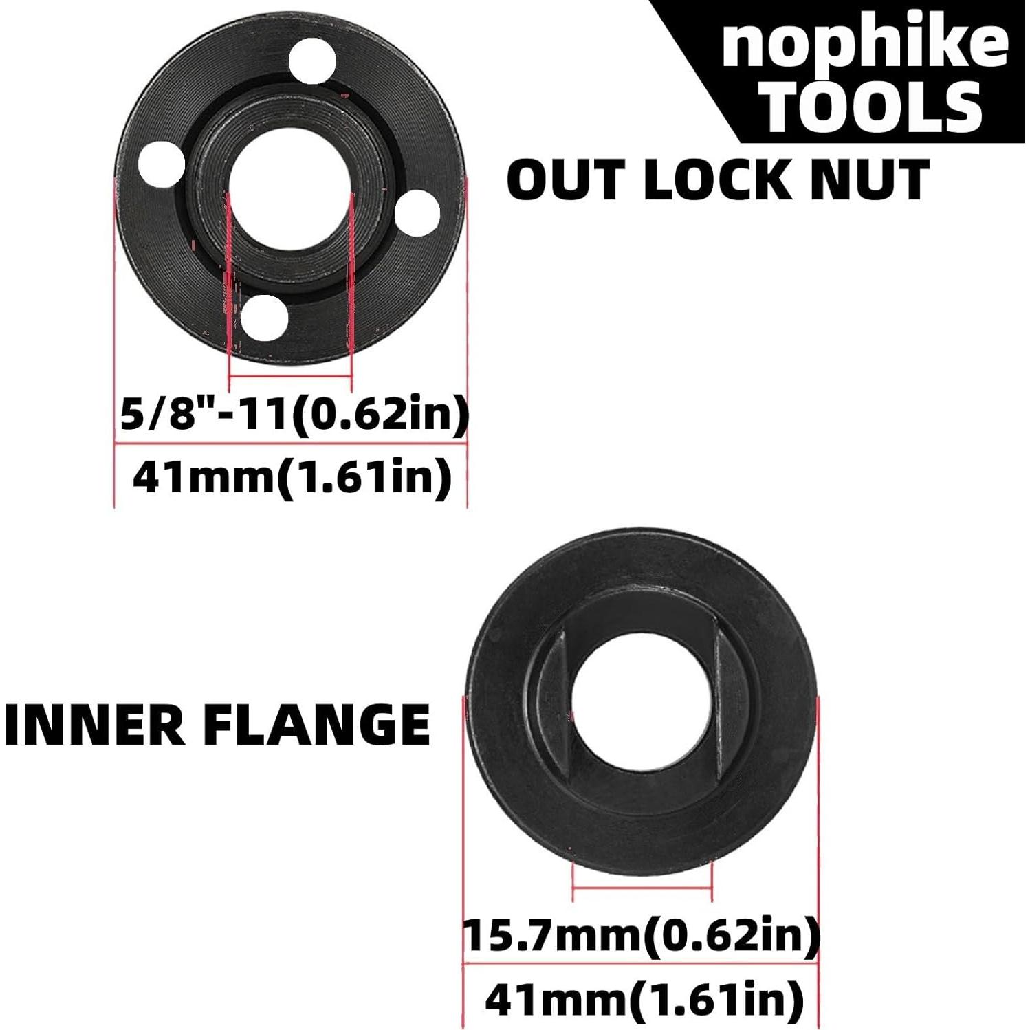 Llave Ajustable Nophike para Amoladora + Tuerca Brida 10-50mm