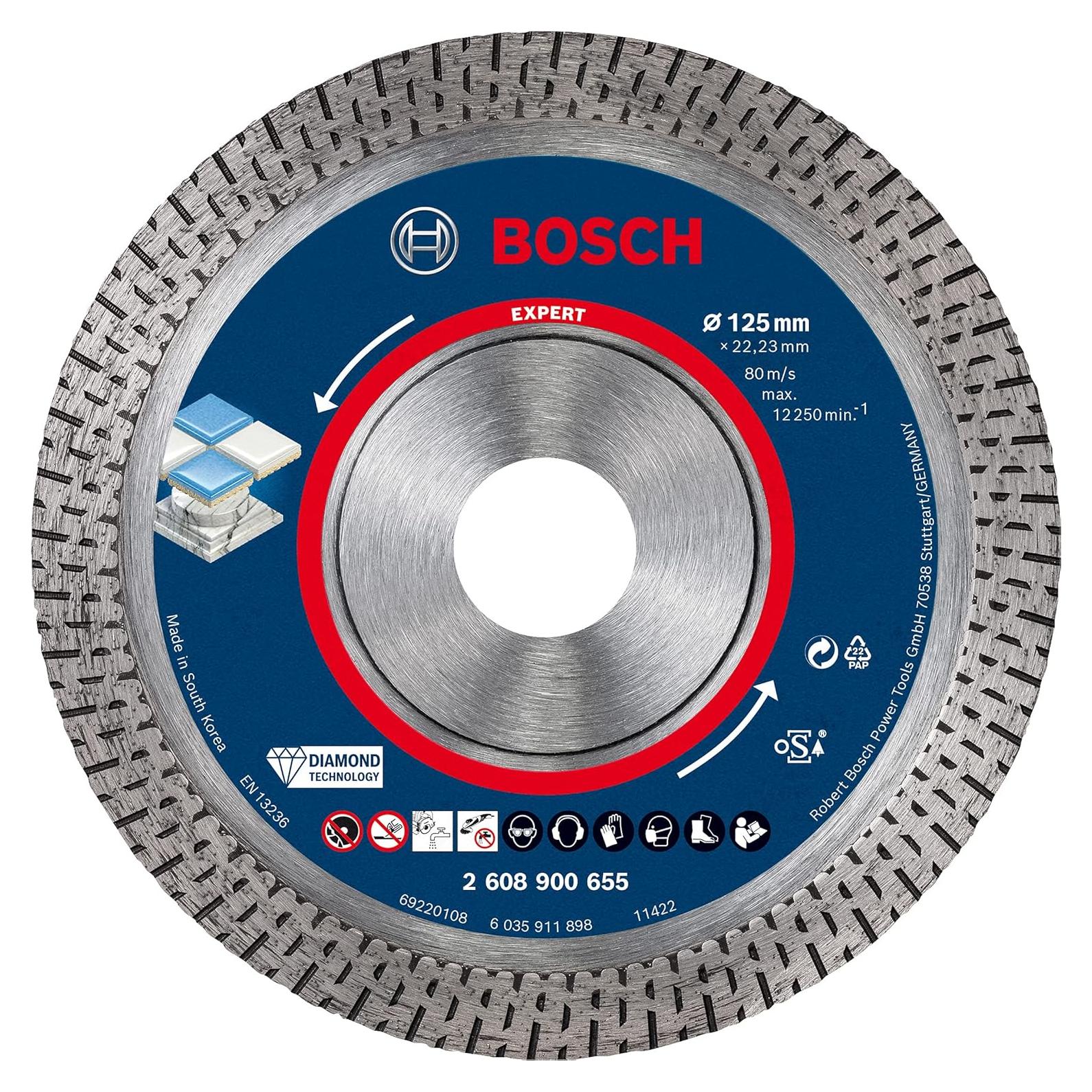 Disco de Corte Diamante Bosch Expert HardCeramic 125 mm