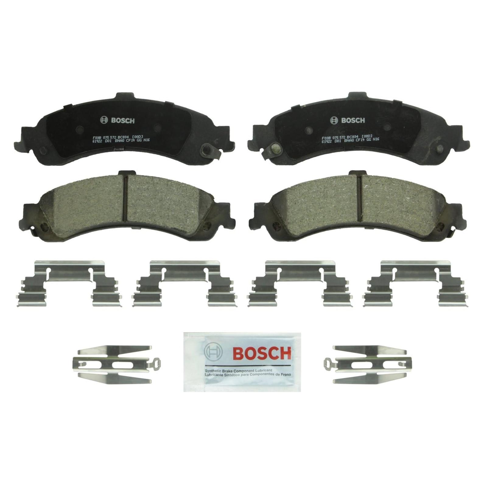 Pastillas de Freno Cerámicas Bosch BC834 Traseras para Cadillac y Chevrolet