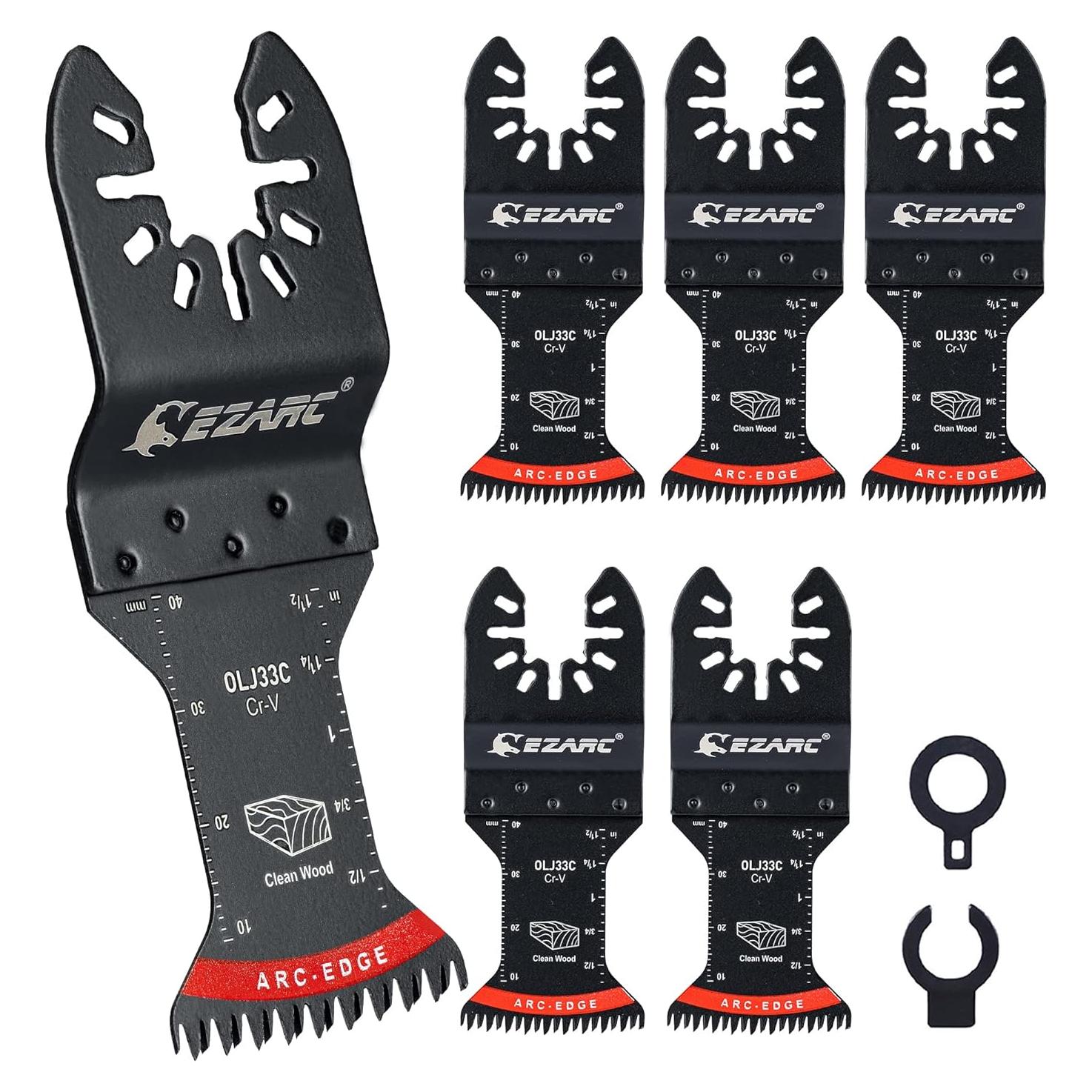 Hoja de Sierra Oscilante EZARC 5 PCS Dientes Japoneses