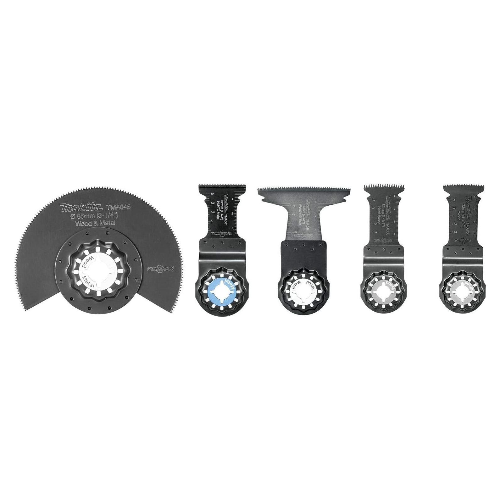 Juego de Cuchillas Oscilantes Makita B-67197 5 Piezas Starlock