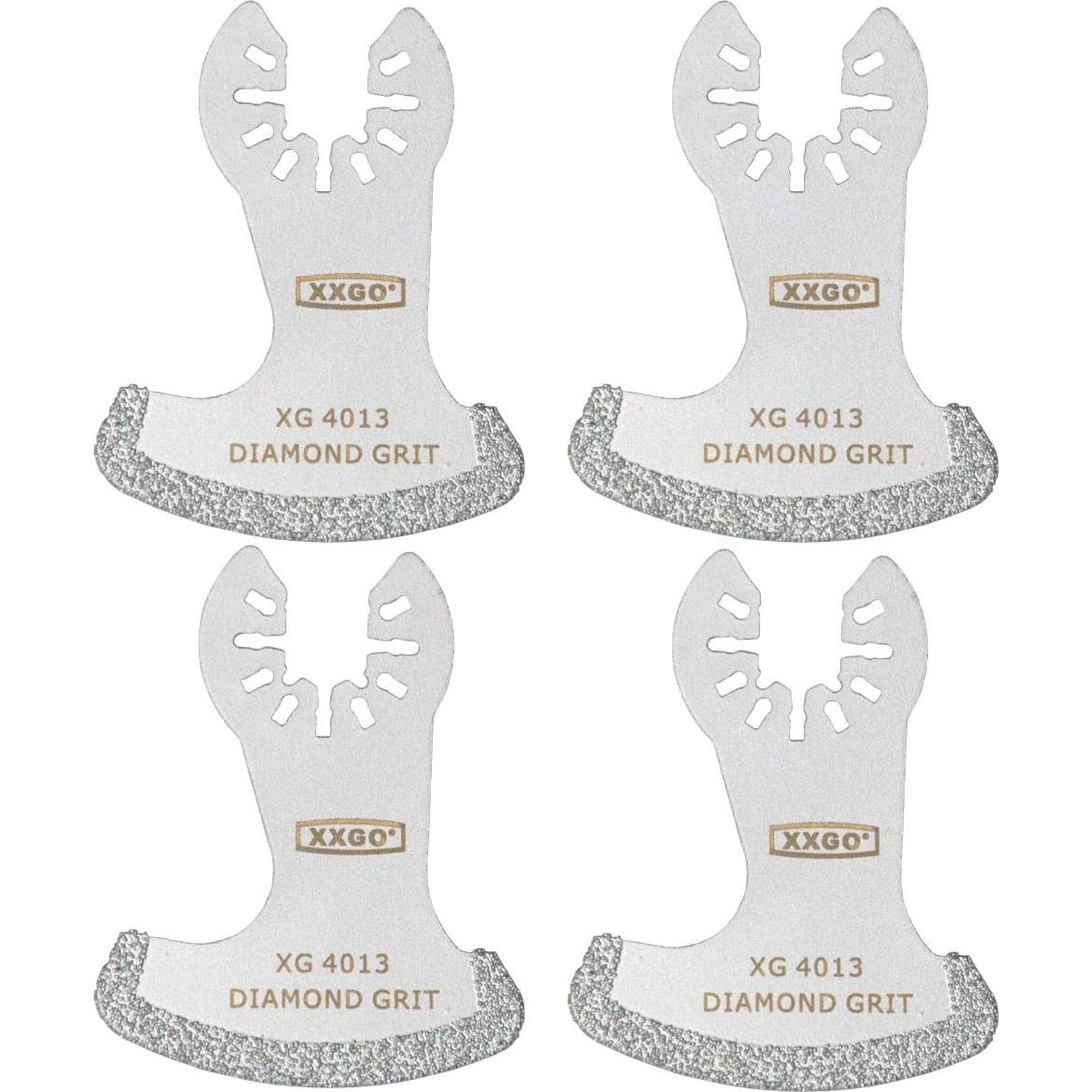 XXGO 8 Pcs Diamond Multi Tool Blades Compatible with Bosch Chicago Craftsman Dewalt Dremel Fein Genesis Harbor Freight Jobmax Makita Milwaukee Porter Cable Ridgid Ryobi Rockwell XGM0603