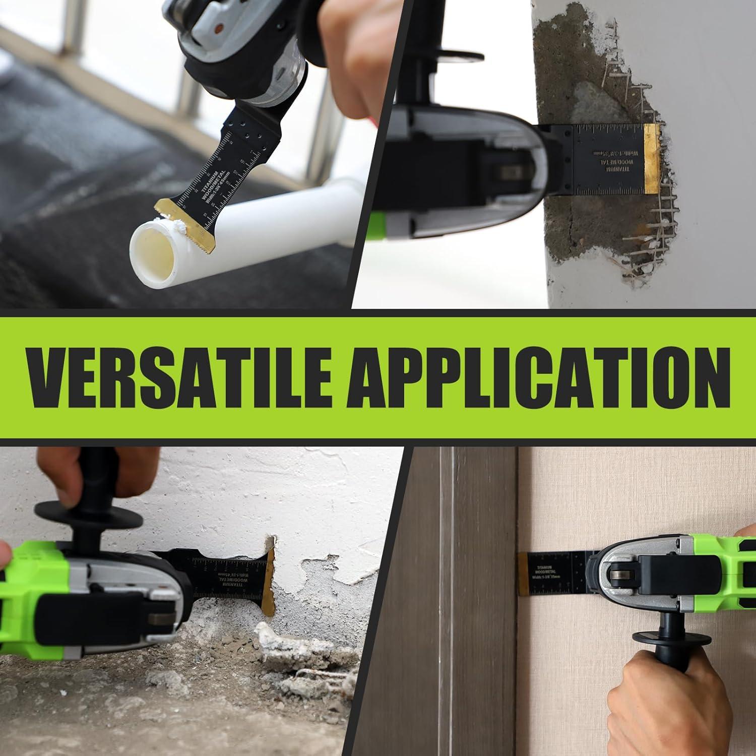 Cuchillas Oscilantes COMOWARE 10Pcs Titanio Multi-Tarea