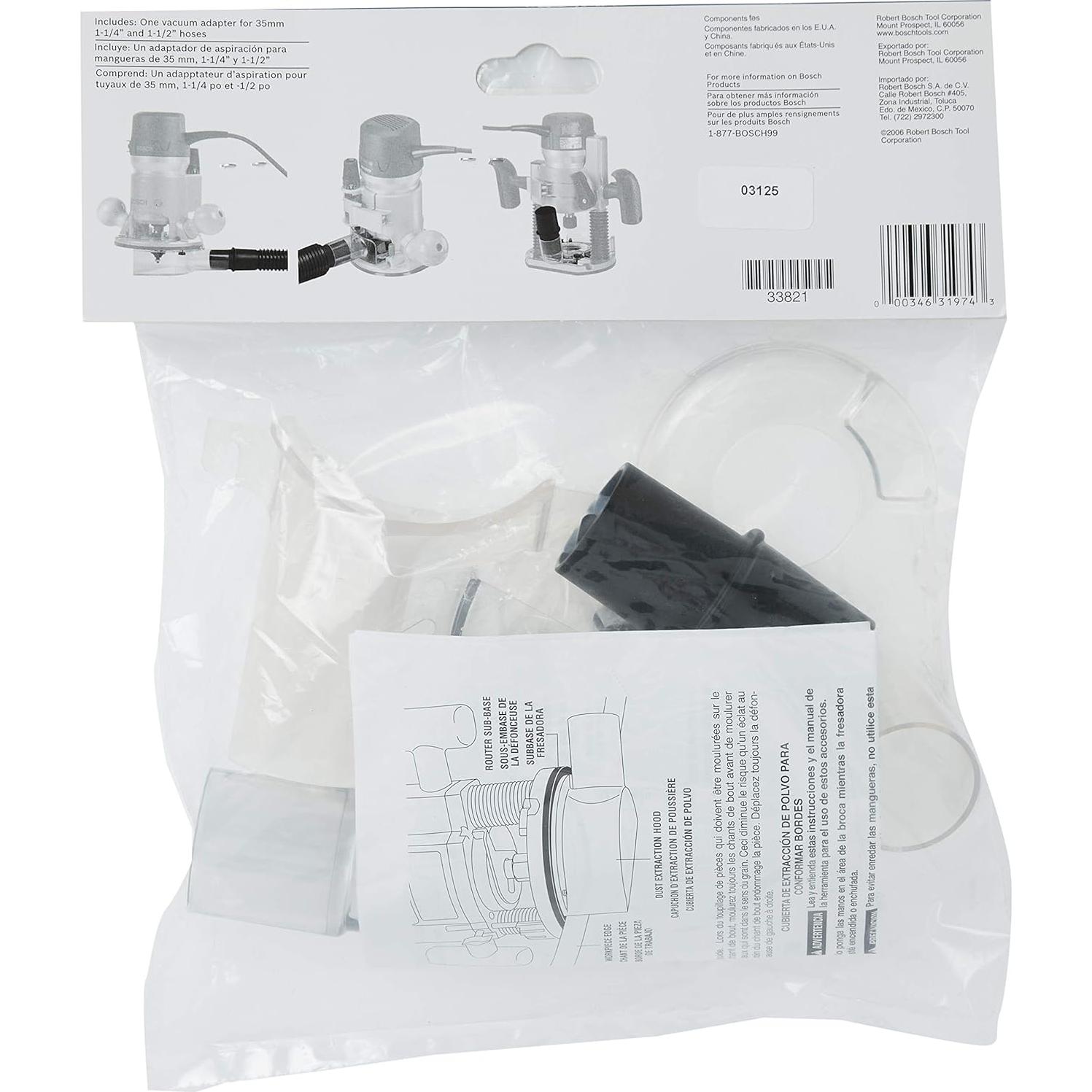 Kit de extracción de polvo Bosch RA1173AT 3,18 y 3,81 cm