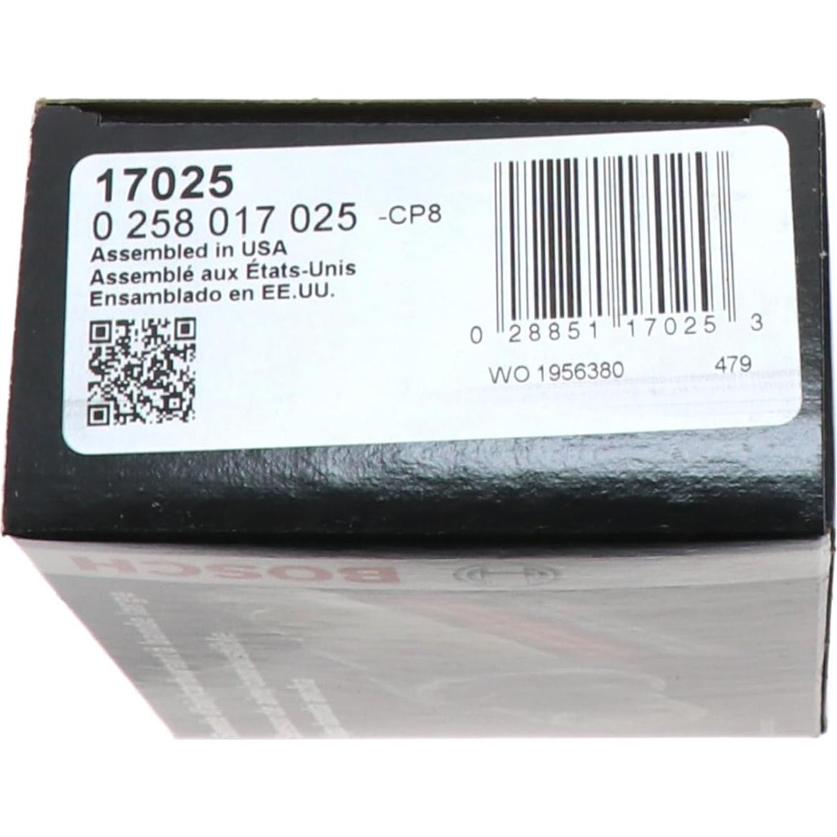 Sensor de Oxígeno BOSCH 17025 Wideband A/F 14.76x10cm