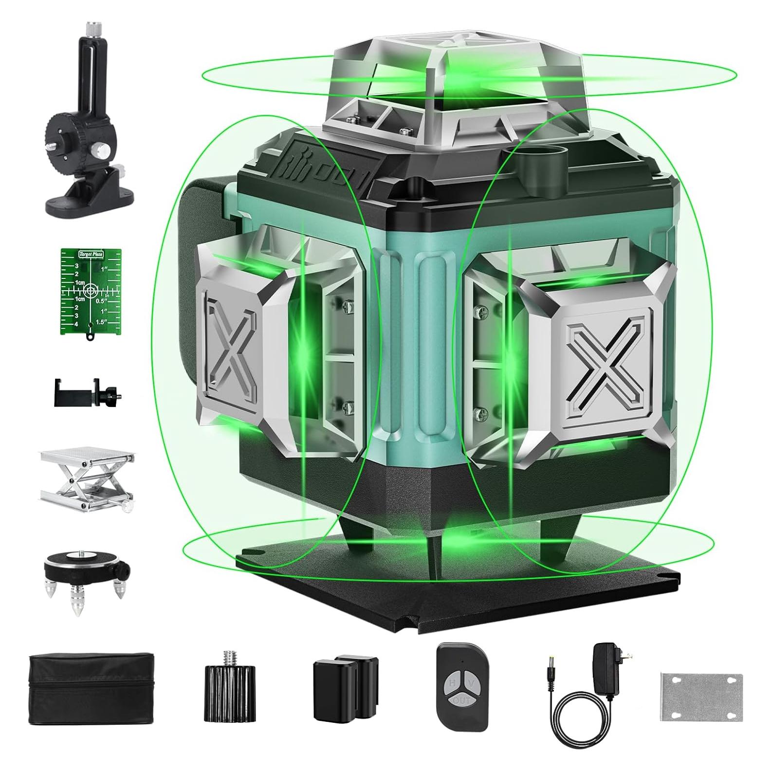 Nivel láser 4D ENRIPRT 16 líneas 360° con control remoto