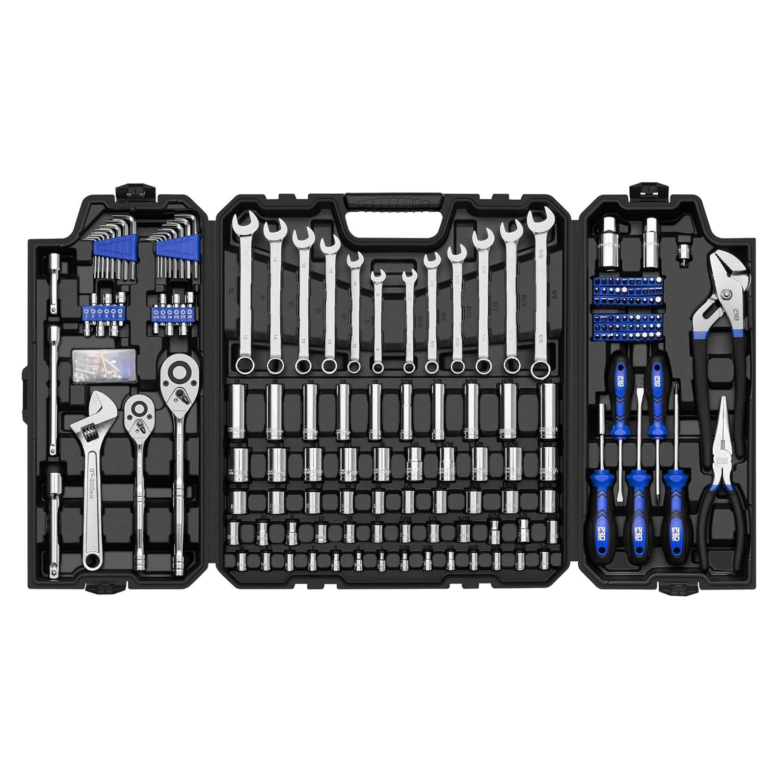 Juego de Herramientas Mecánicas Prostormer 240 Piezas con Caja