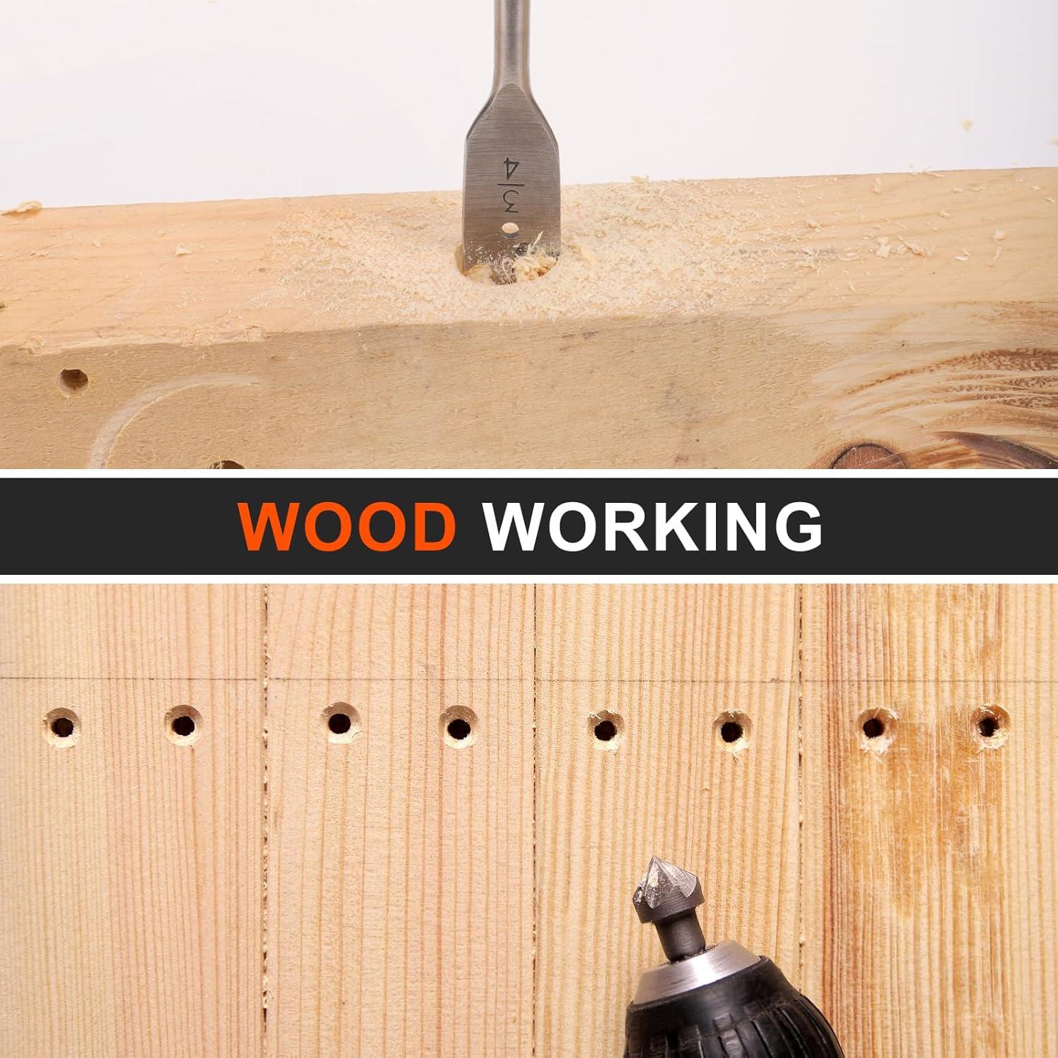 Juego de Brocas COMOWARE 104 Piezas Titanio y Destornilladores