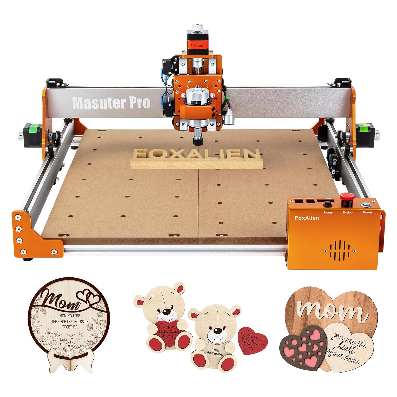 Router CNC FoxAlien Masuter Pro 400x400mm 60W Aluminio