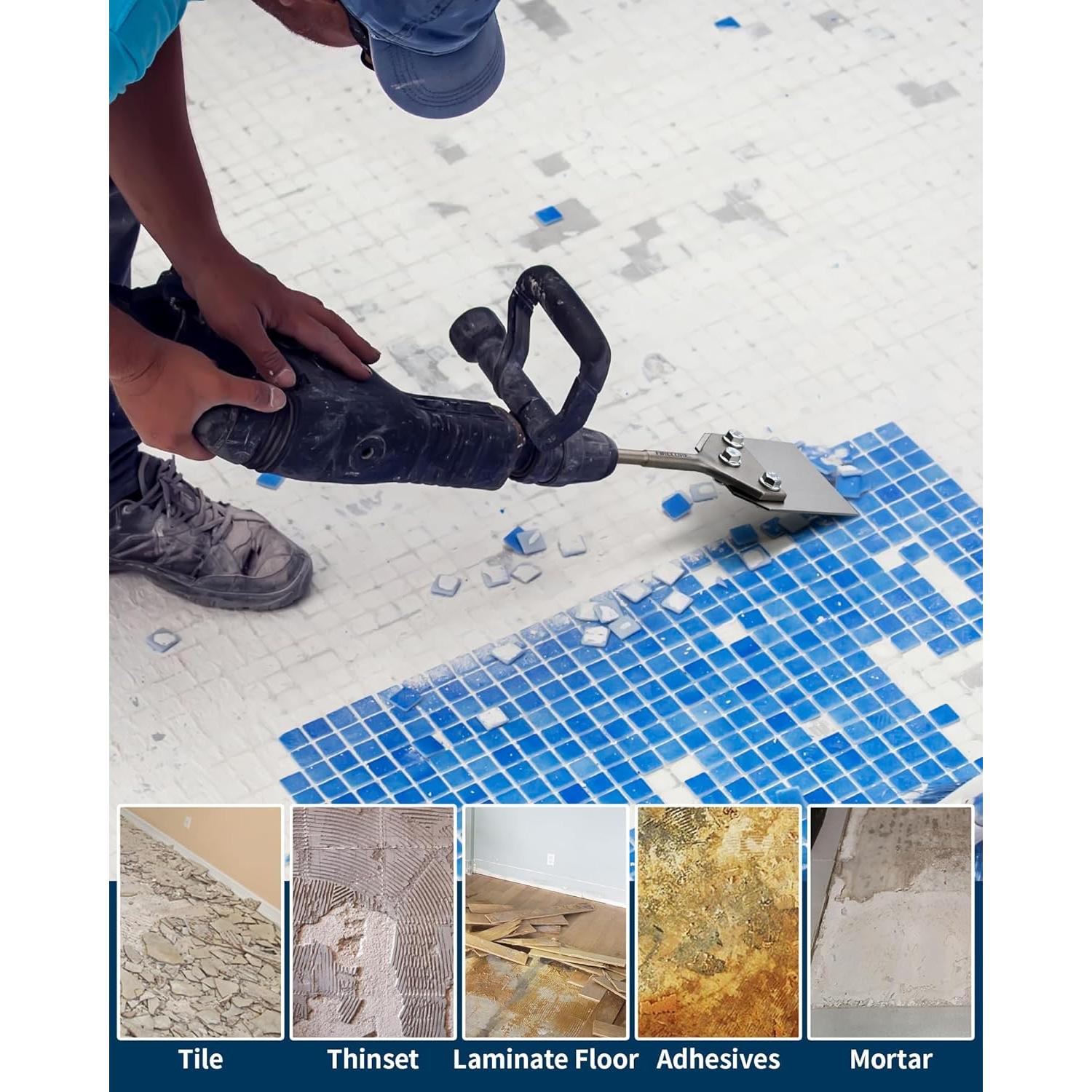 Raspador de Piso Firecore SDS Plus 10x4 cm Cuchilla Reemplazable