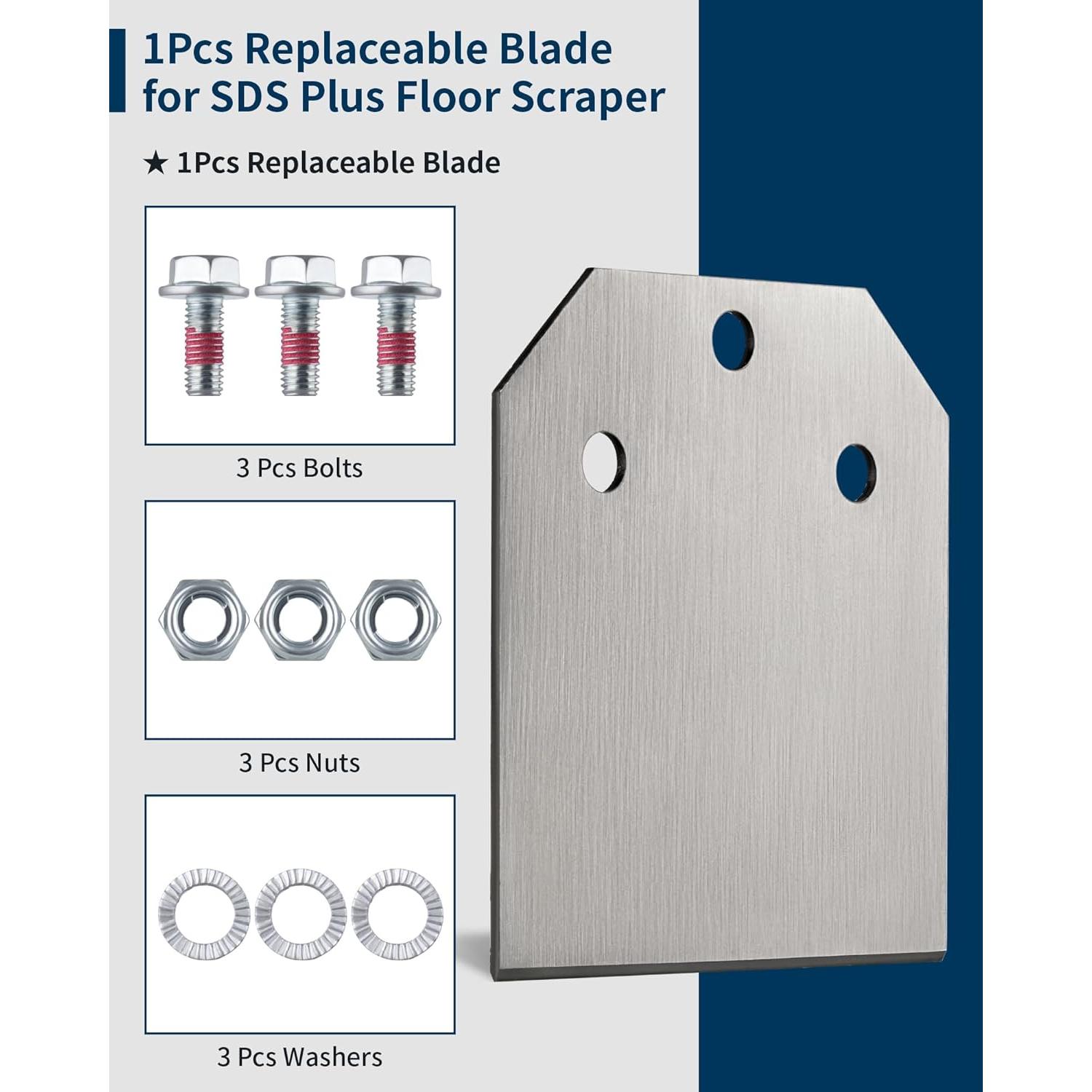 Raspador de Piso Firecore SDS Plus 10x4 cm Cuchilla Reemplazable