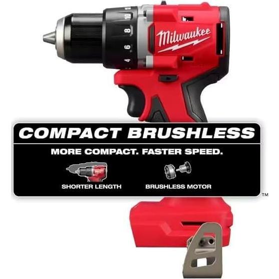 Taladro Atornillador Compacto Milwaukee M18 18V Sin Escobillas