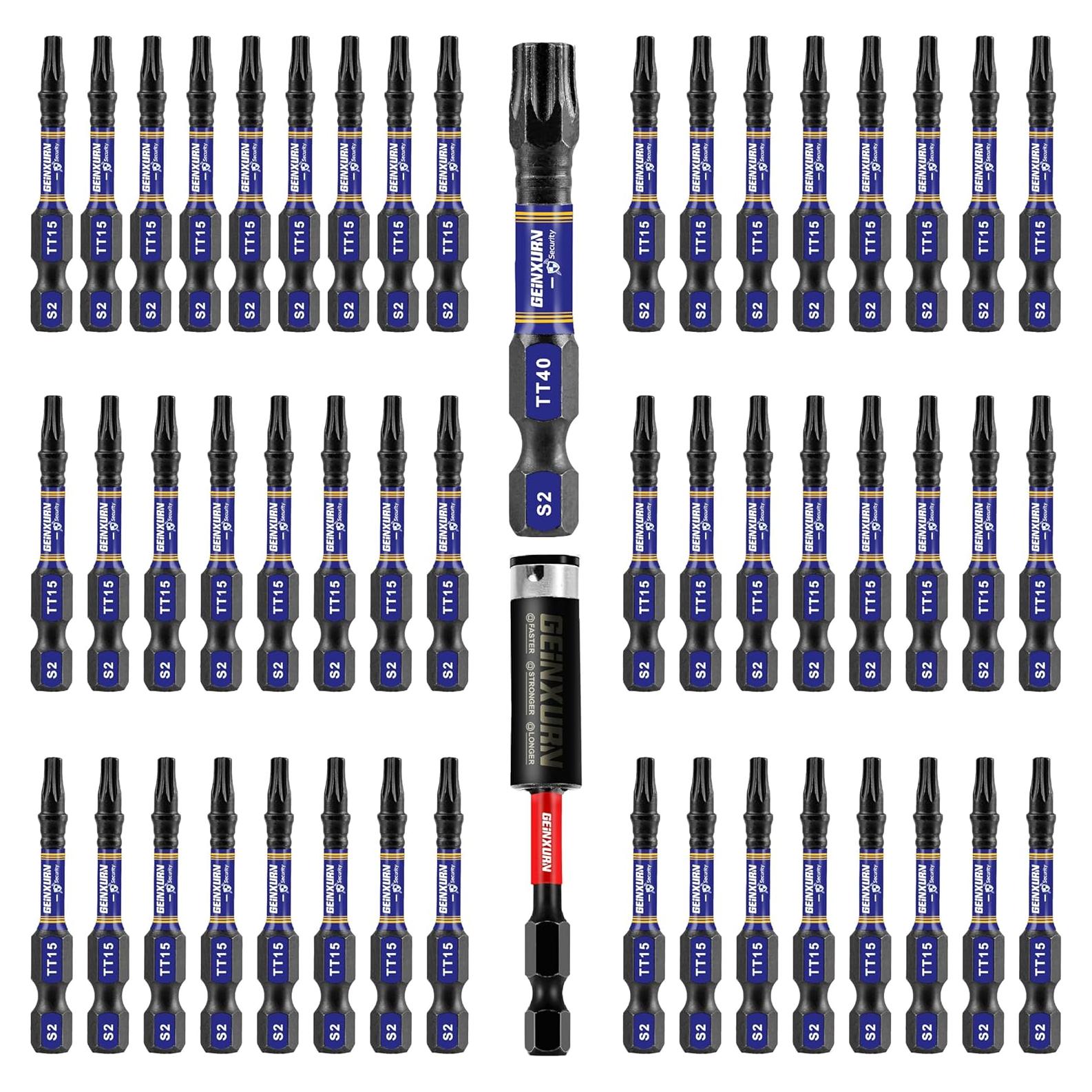 Juego de Puntas Torx T15 GEINXURN 51 Piezas 2,54 cm