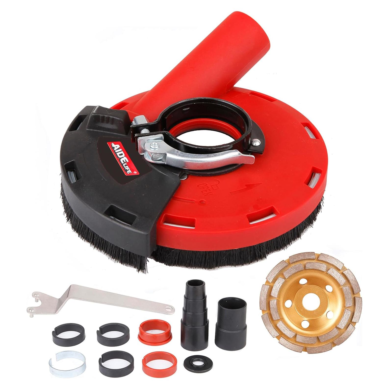 Cubierta de polvo Aidelife 125mm para amoladoras de ángulo