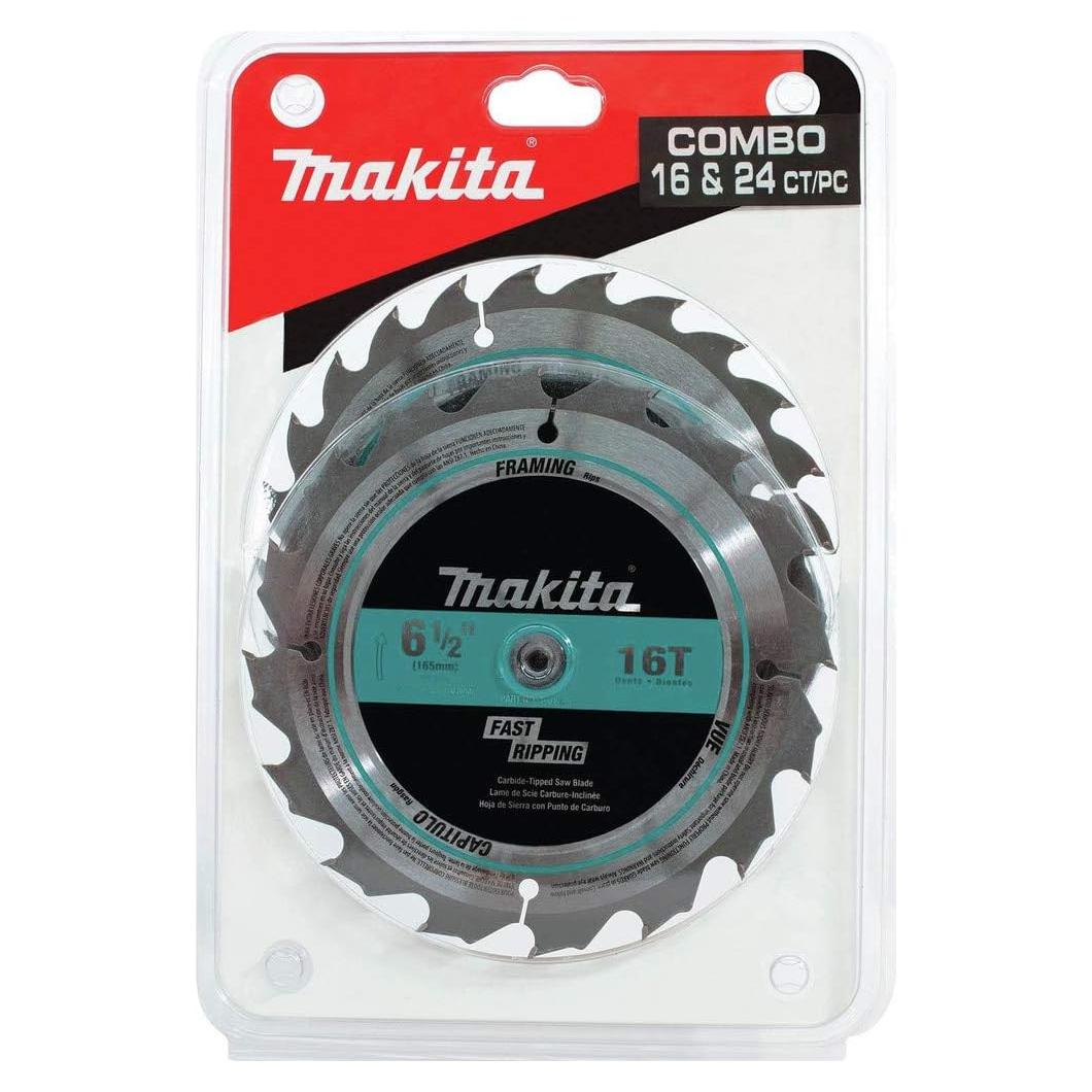 Juego de Sierras Circulares Makita T-01426 2 Piezas 6.5"