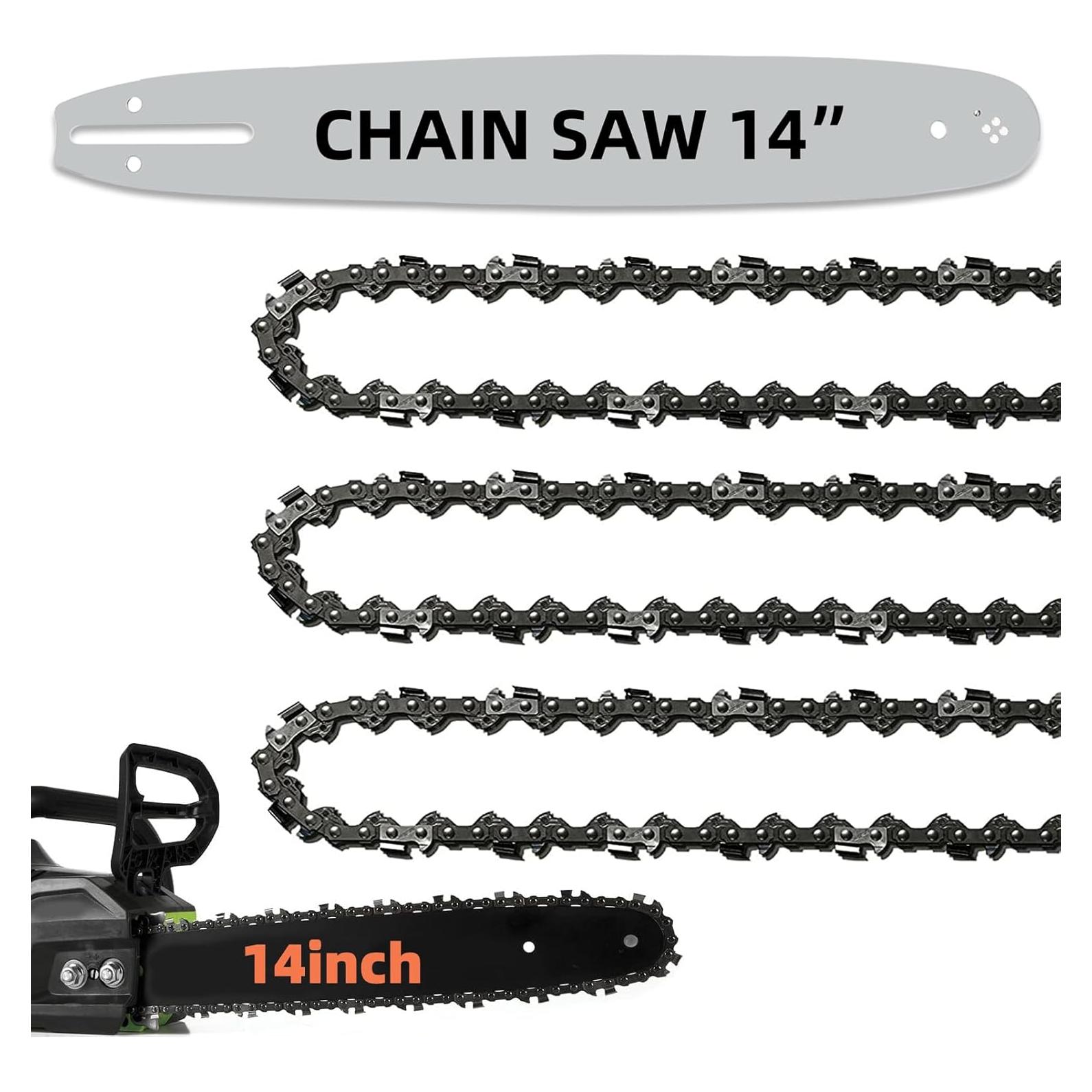 Guía de motosierra 14" + 3 cadenas Craftsman Echo Poulan