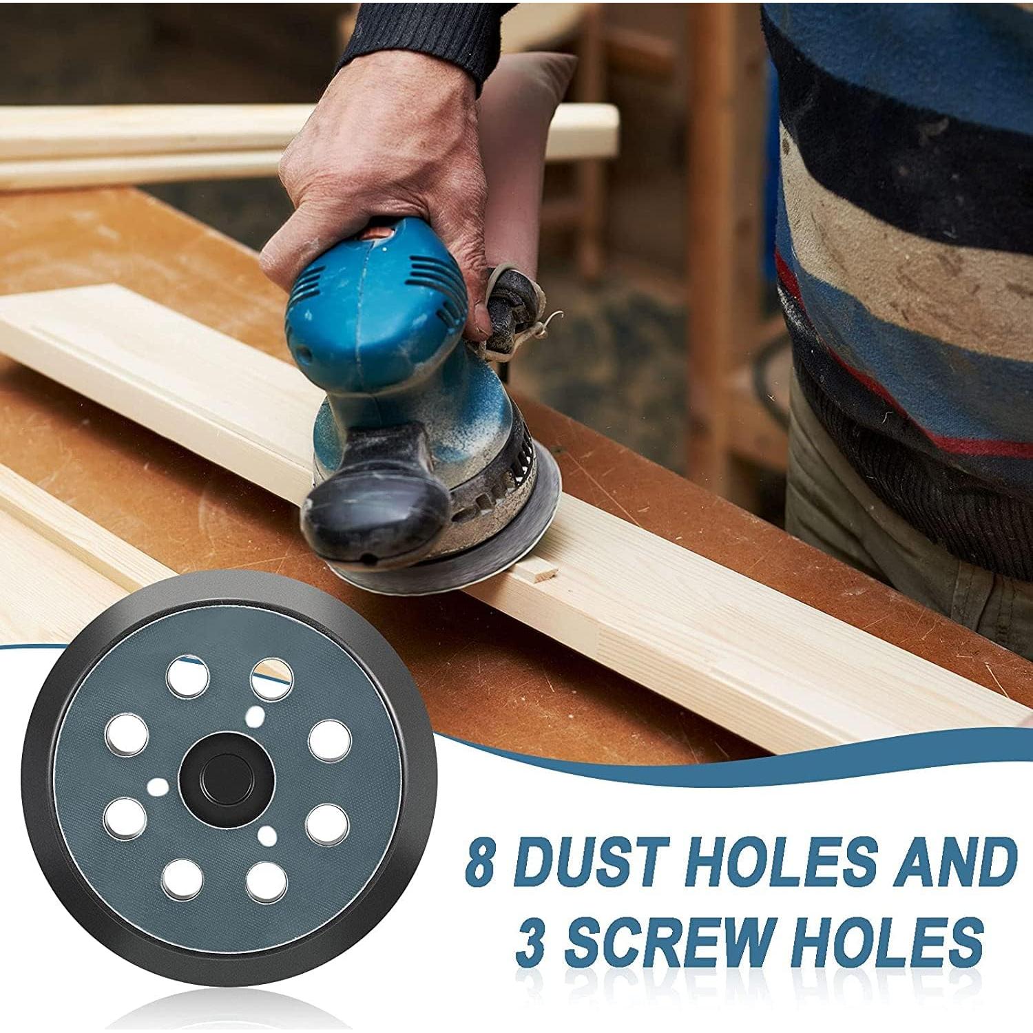 Pad de Lijadora RUIHONGV 12,7 cm 8 Agujeros Paquete de 2