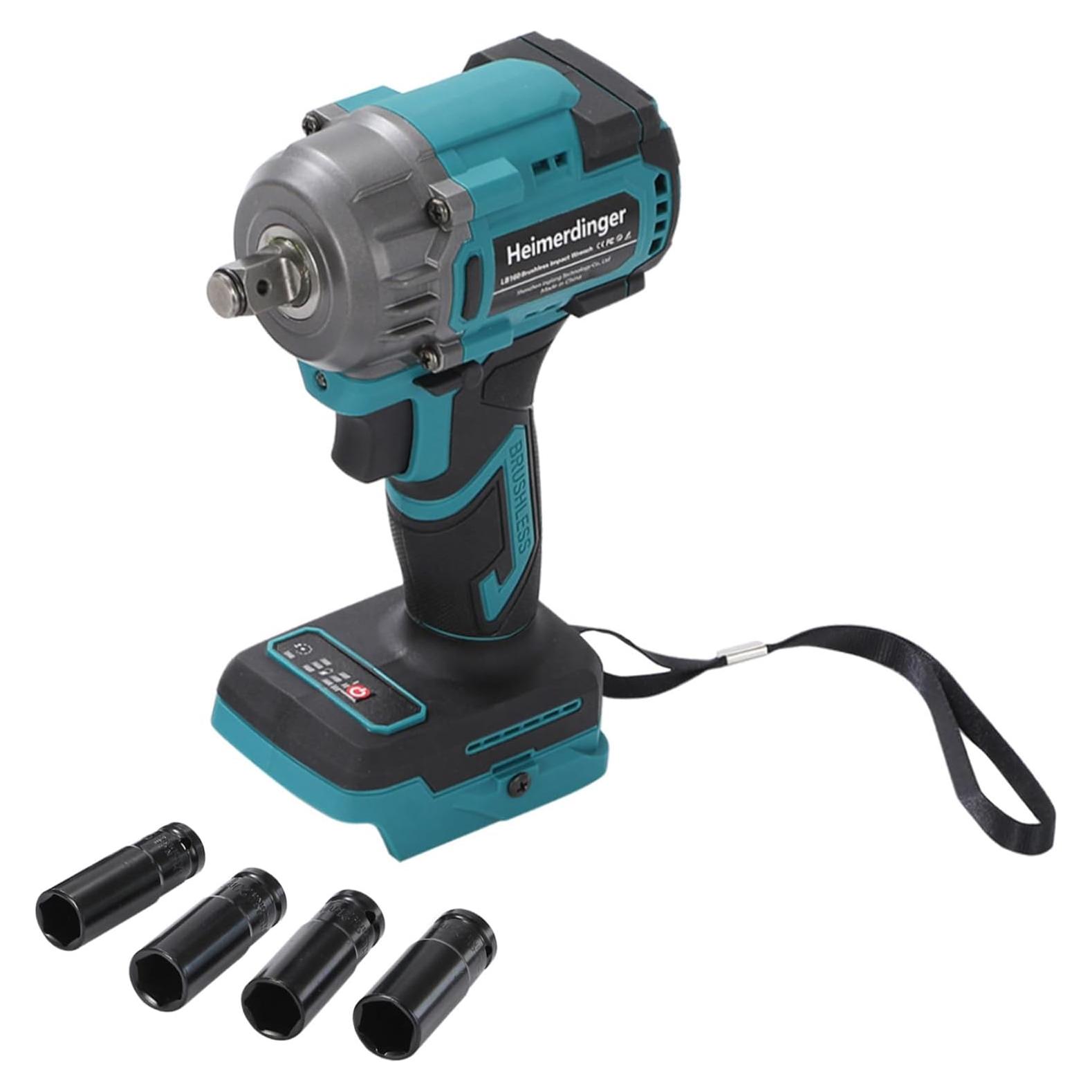 Llave de impacto inalámbrica Heimerdinger 1/2" 550N.m 3200RPM