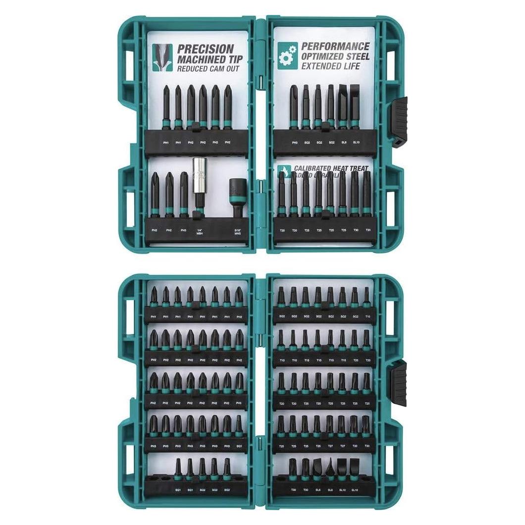 Juego de 100 Puntas de Destornillador Makita E-00038