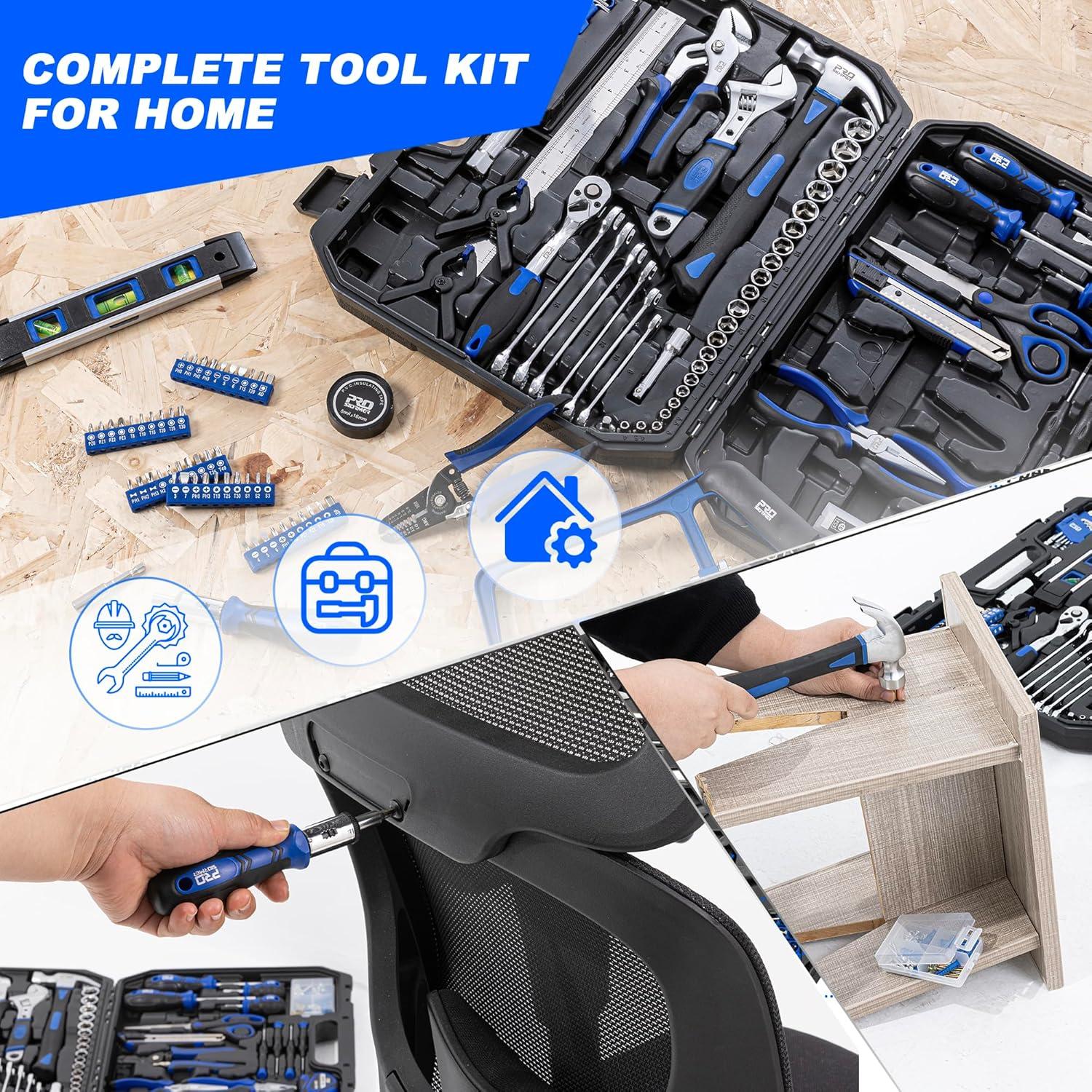 Kit de Herramientas Prostormer 259 Piezas con Caja Azul