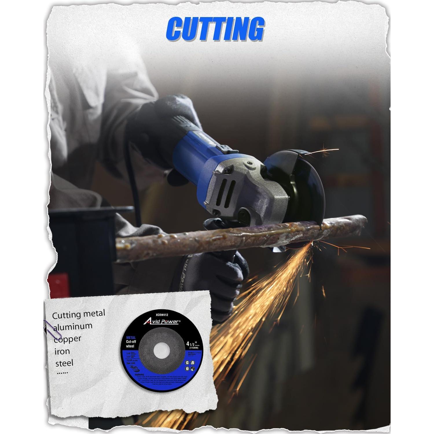 Amoladora Angular AVID POWER 900W 11.43 cm Azul