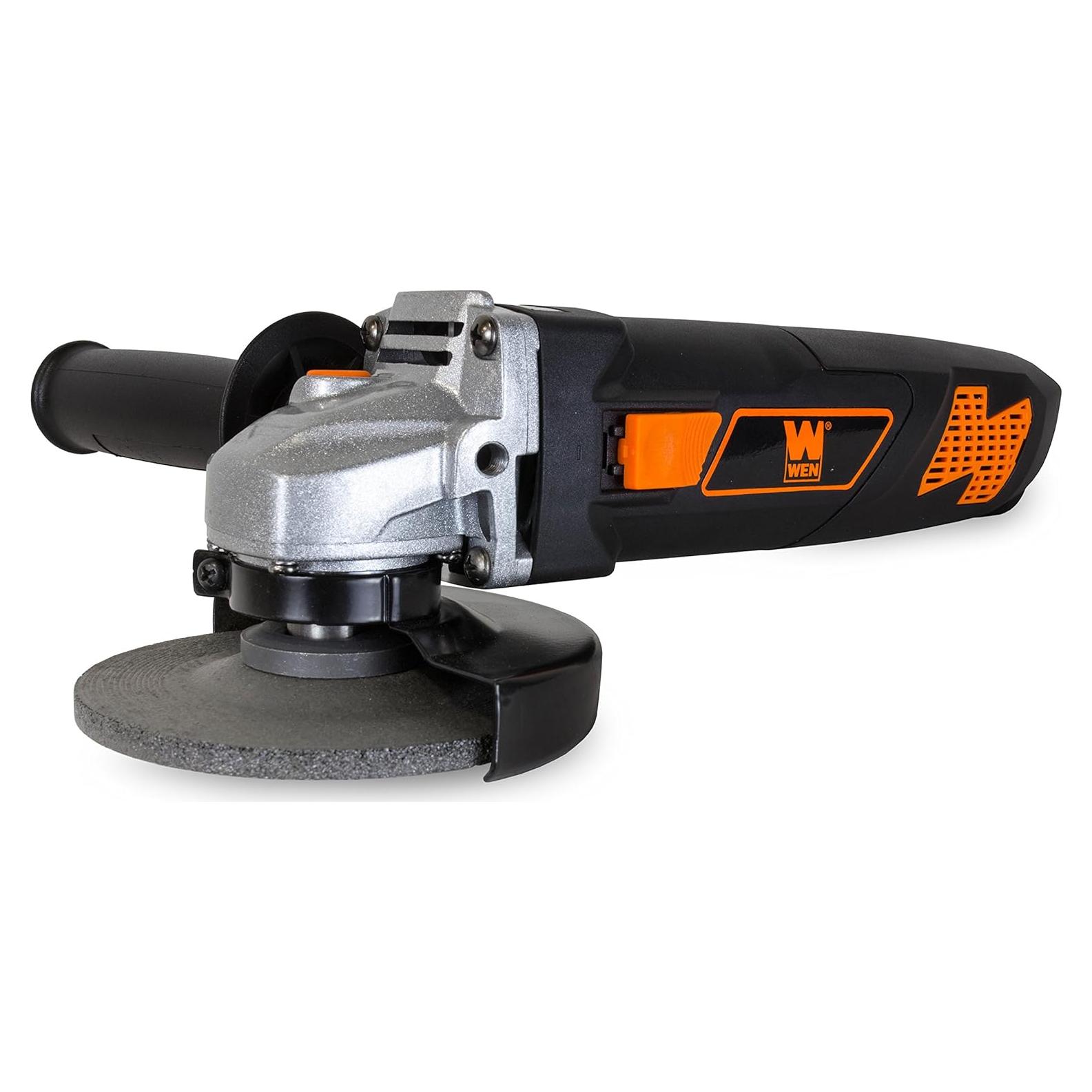 Amoladora Angular WEN 944 7A 11,000 RPM 4.5" Gris/Naranja