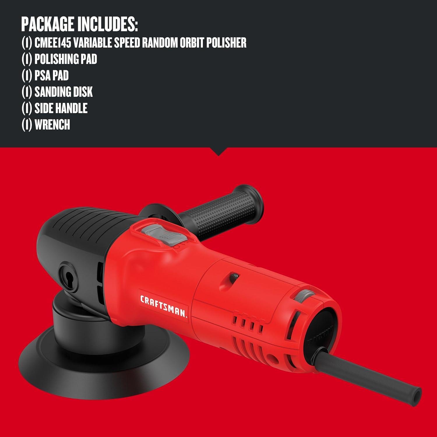 Pulidora CRAFTSMAN 6" Velocidad Variable 4.5A CMEE145