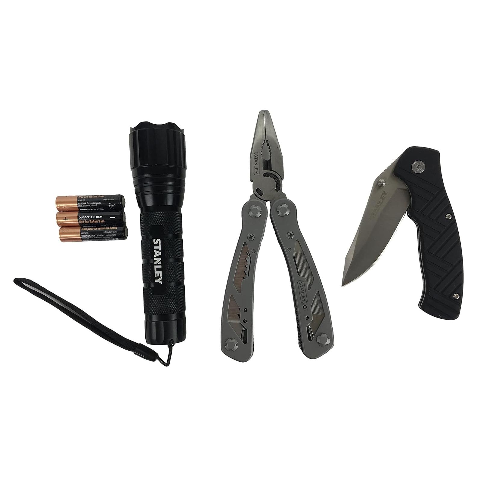 Stanley 12 en 1 Multiuso con Luz LED 150 Lúmenes Negro