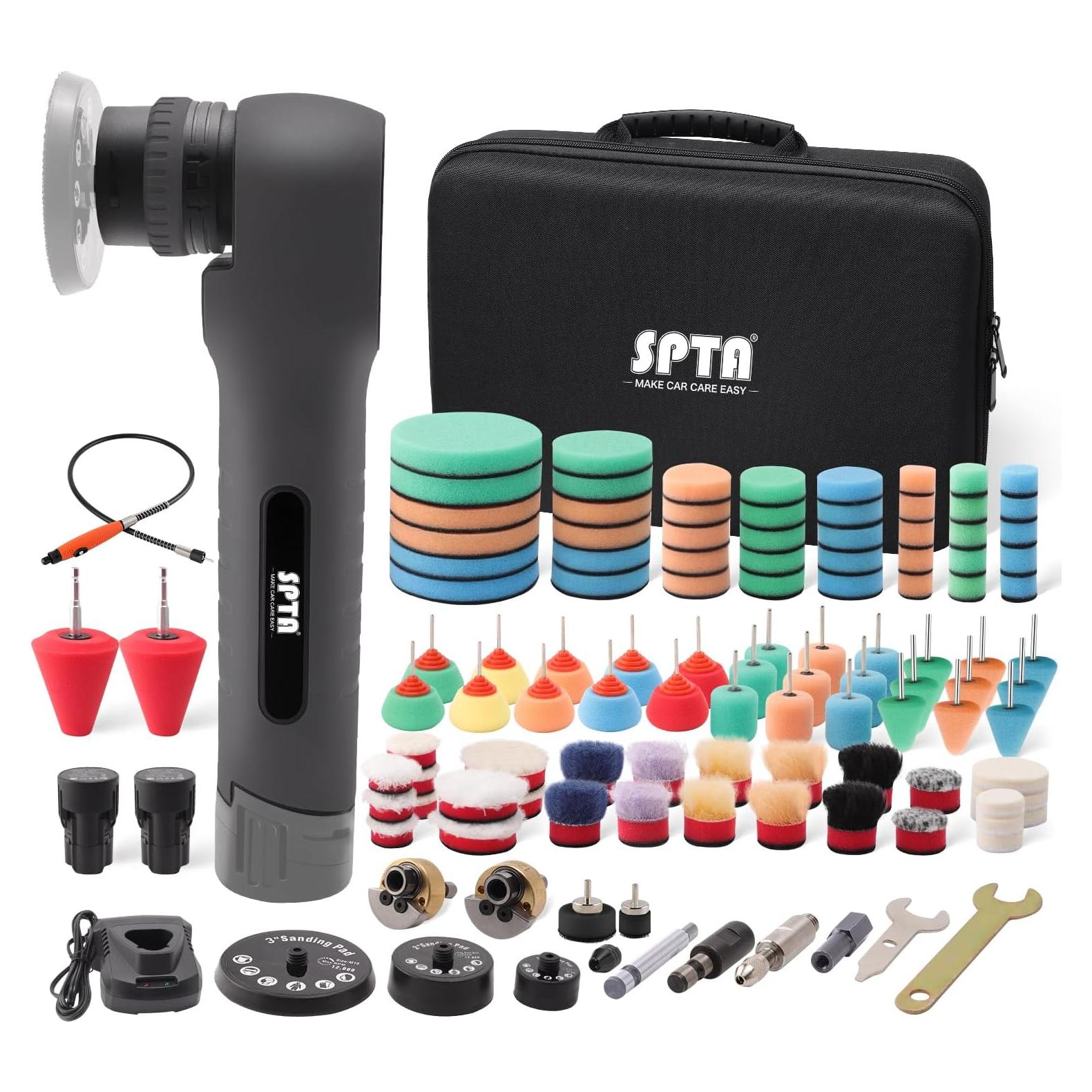 Pulidora Mini Inalámbrica SPTA LP105 12V con Baterías