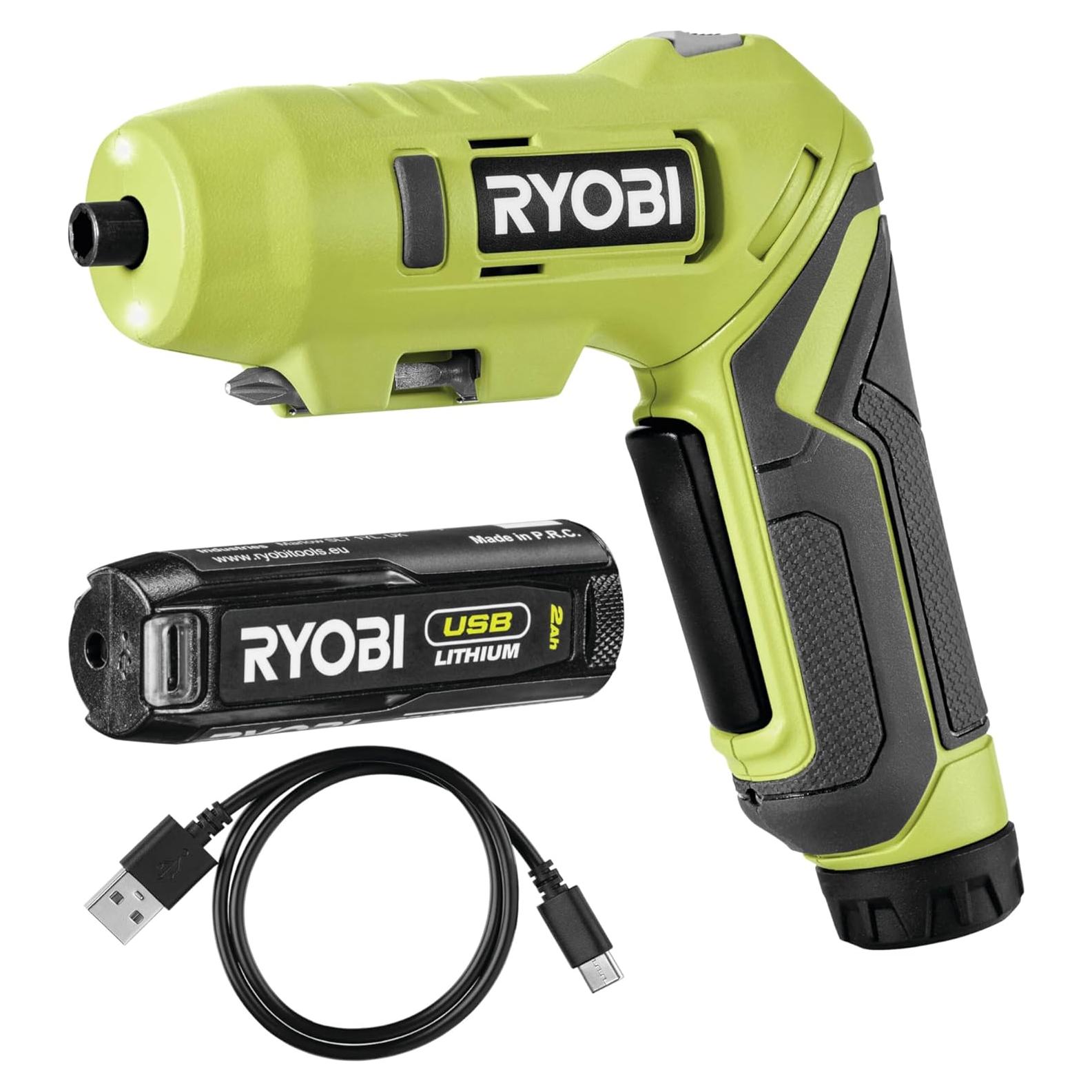 Destornillador Pivote Inalámbrico Ryobi RSDP4-120G 4V
