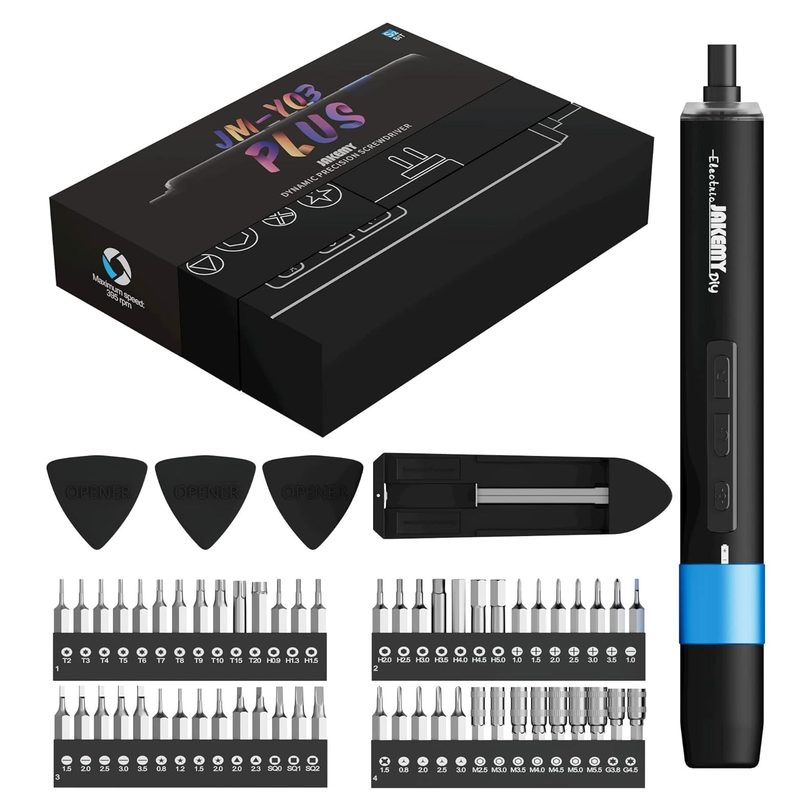 Destornillador eléctrico JAKEMY 61 en 1 recargable con LED