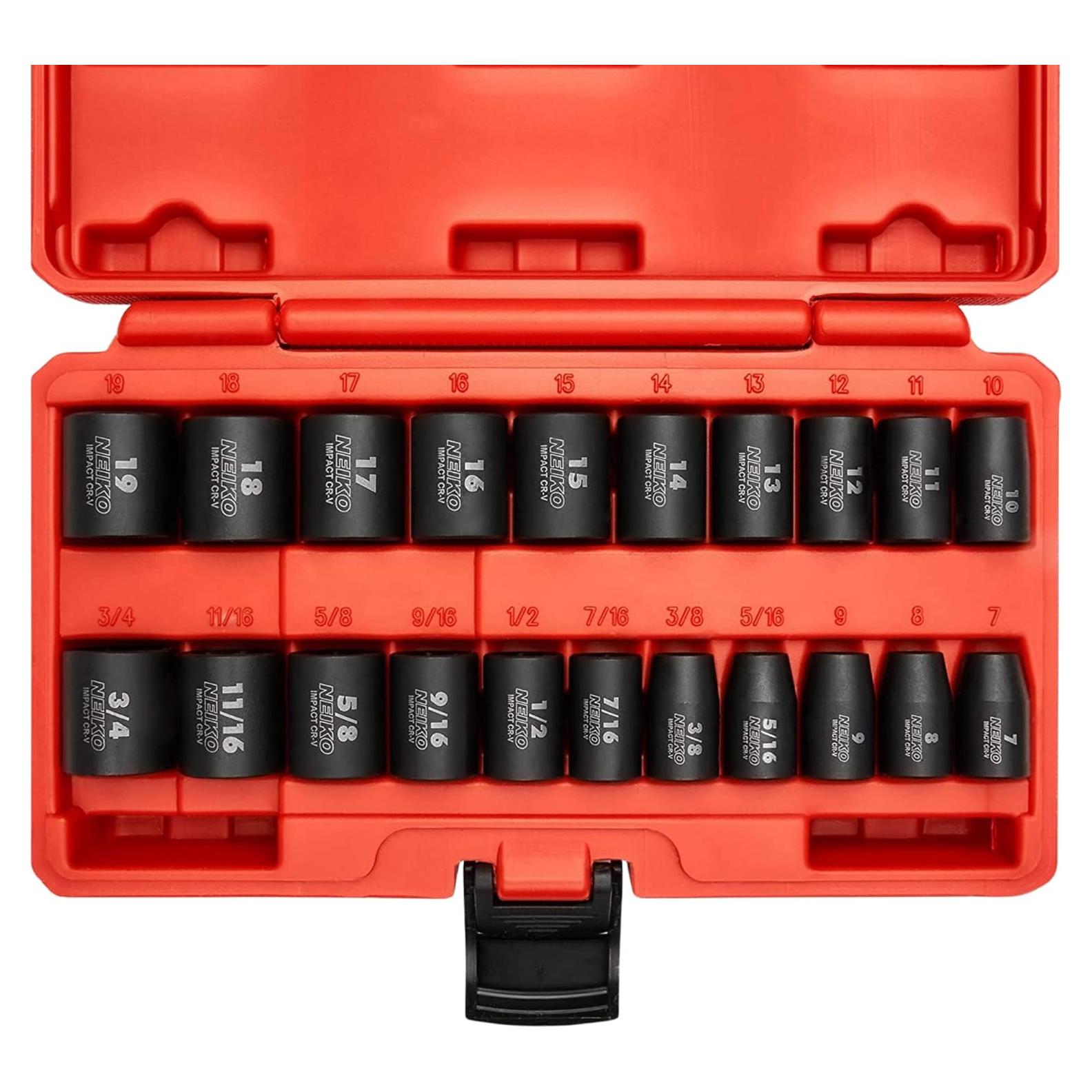Juego de Enchufes de Impacto NEIKO 02432A 21 Piezas