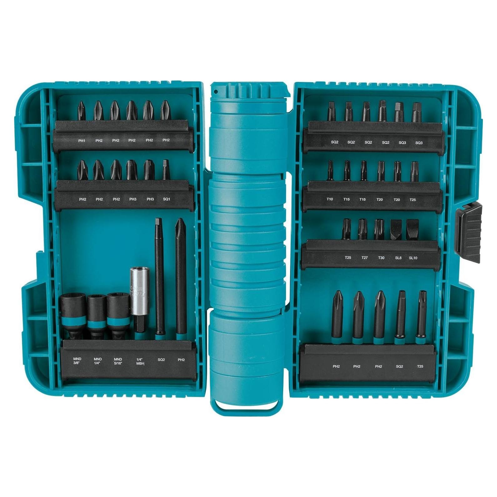 Juego de 40 Puntas para Destornillador Makita A-98332