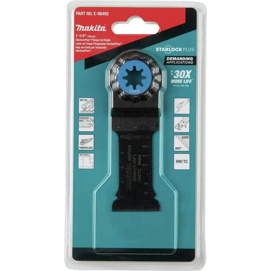 Cuchilla Makita E-08492 StarlockPlus 1,25" Metal Duro
