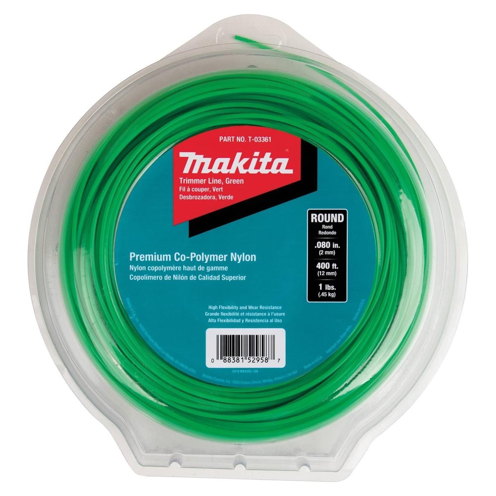 Línea de Recortadora Makita T-03361 0.20 cm Verde 182.88 m