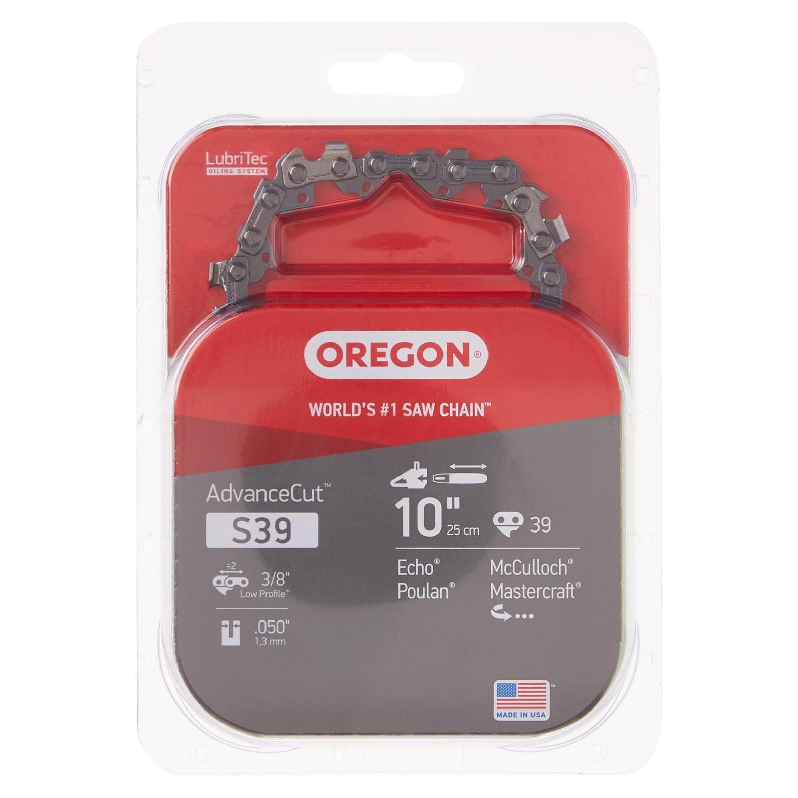 Cadena de sierra Oregon S39 AdvanceCut 10" 39 eslabones 3/8"