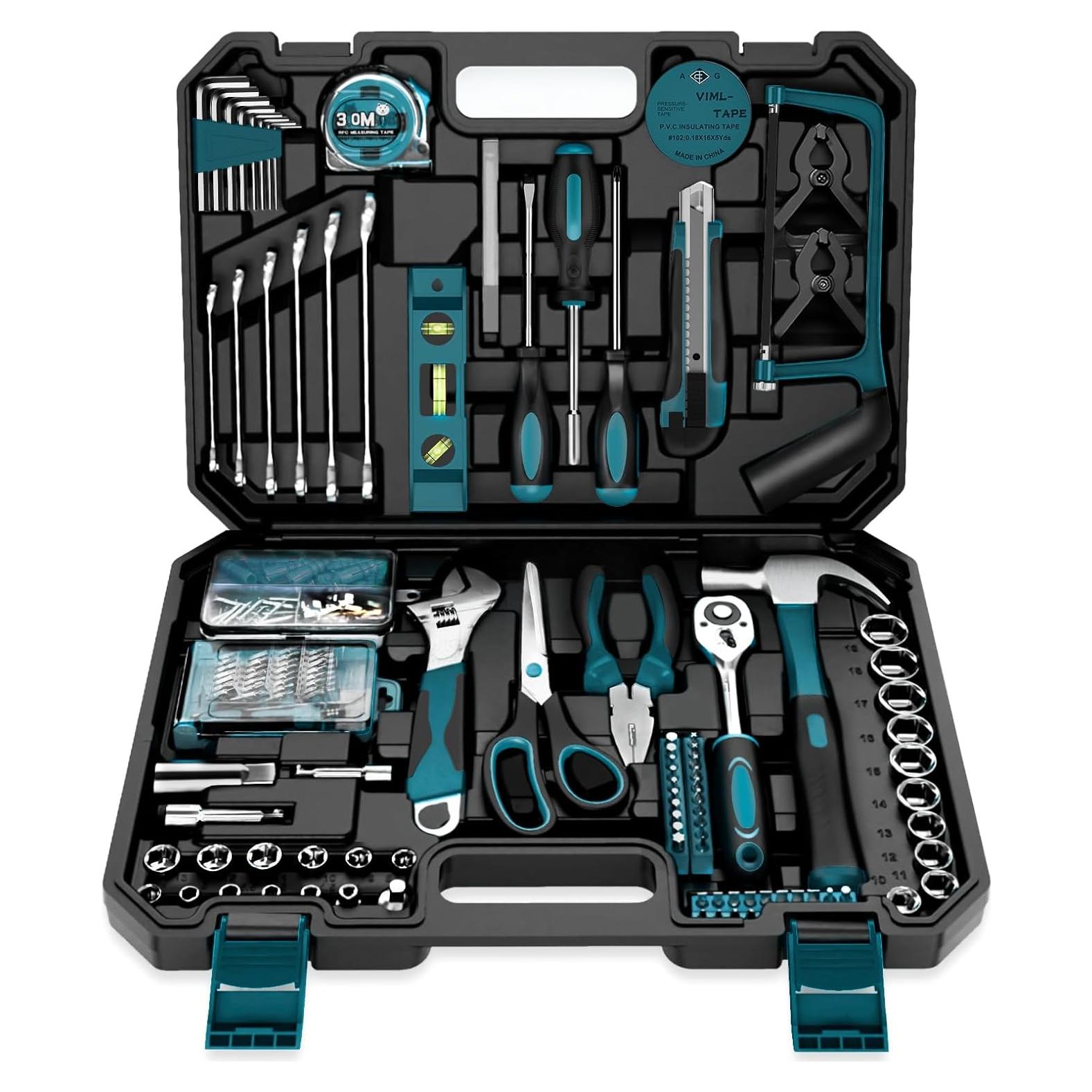 Kit de Herramientas Sundpey 248 Pcs - Caja Portátil Azul