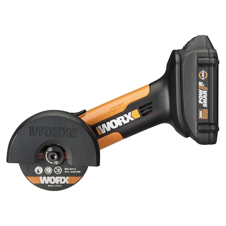 Cortadora Mini Worx WX801L 20V 3" con Discos de Corte