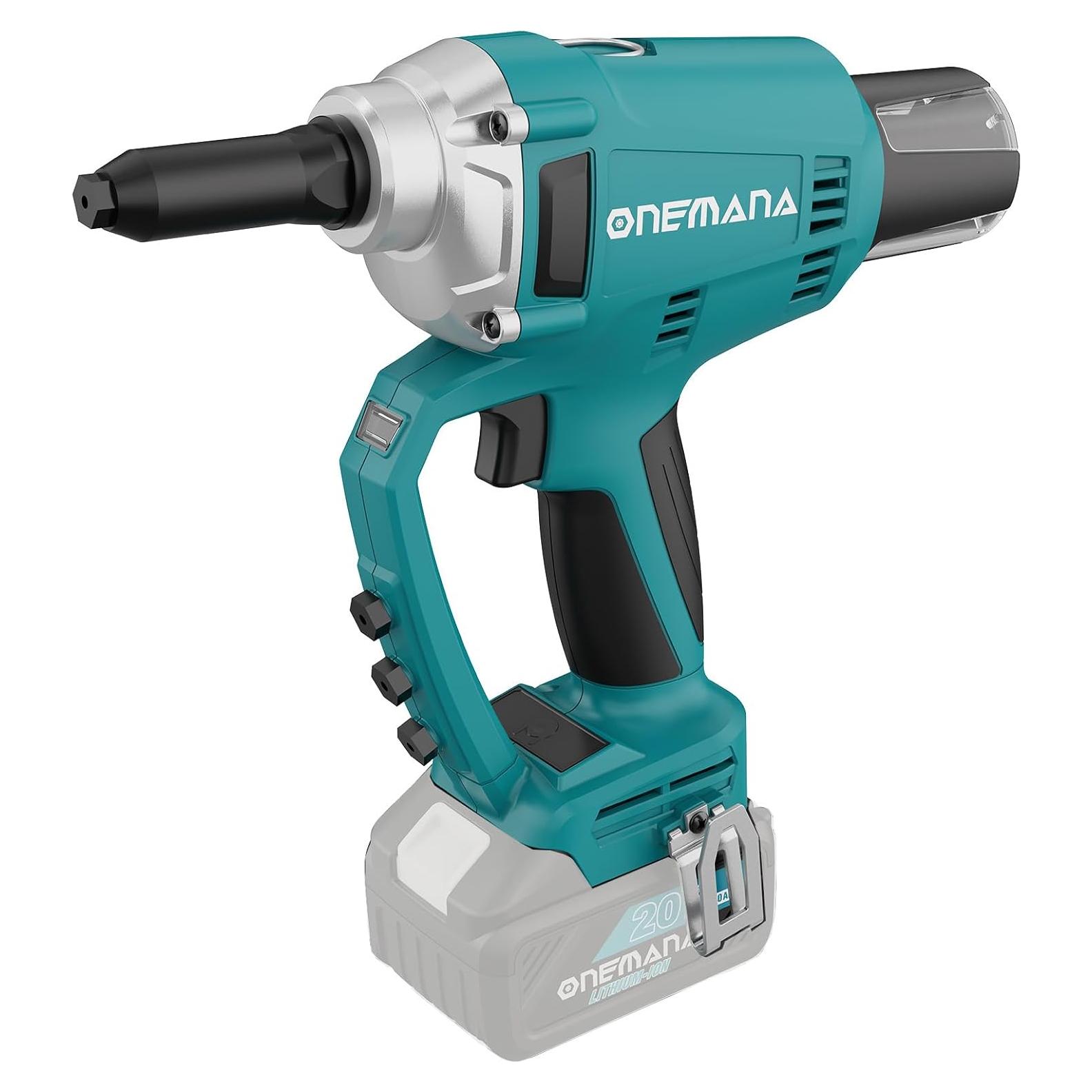 Pistola de Remaches Inalámbrica ONEMANA 10 kN 4.8 mm