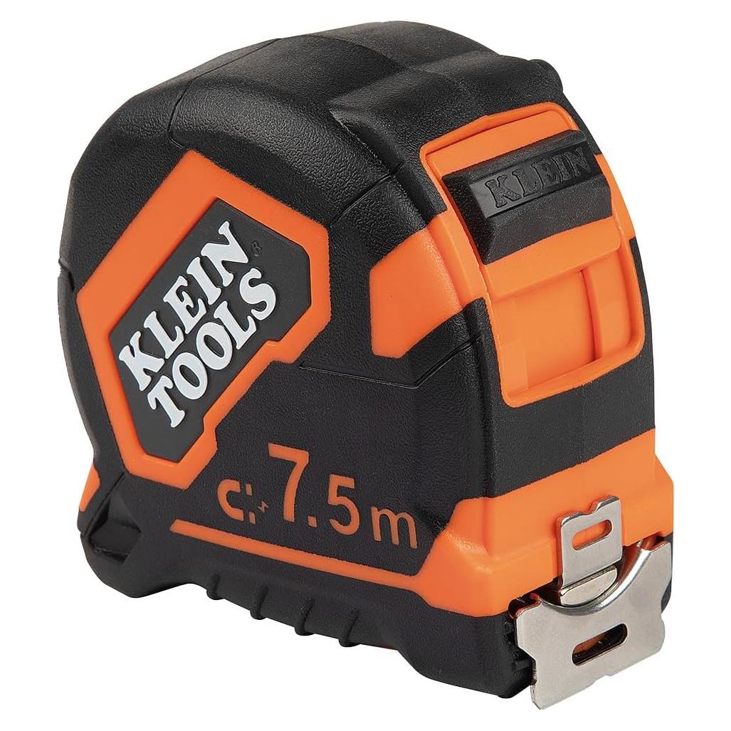 Cinta Métrica Klein Tools 7.5 m Doble Gancho Resistente