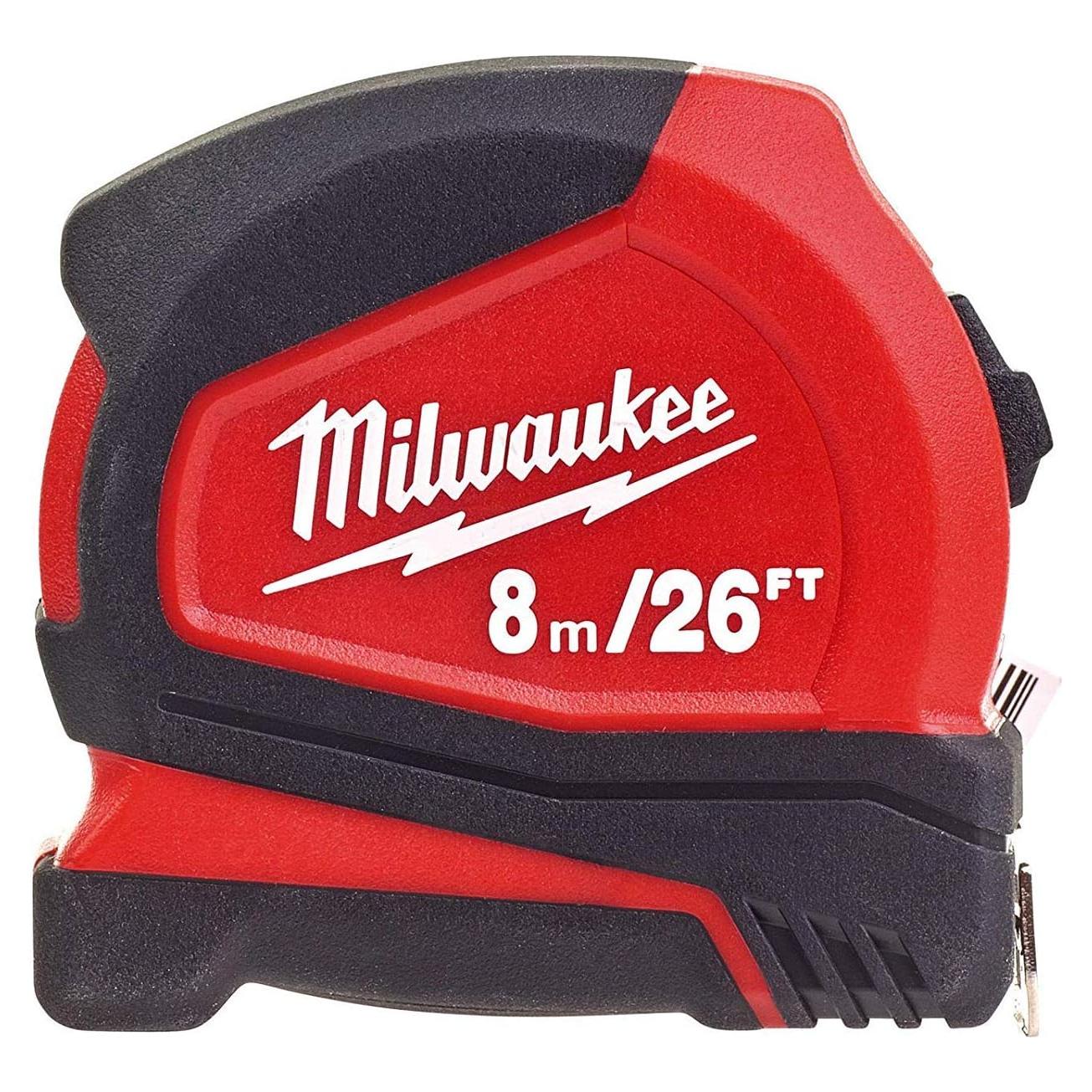 Cinta Métrica Milwaukee 8m Pro Compacta Roja